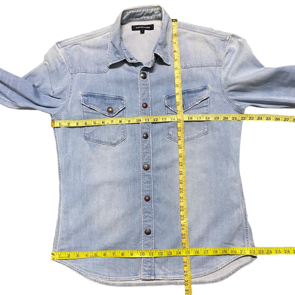 JACKROSE Jackrose Western Denim Shirt Snap Button Size US L / EU 52-54 / 3 - 13 Thumbnail
