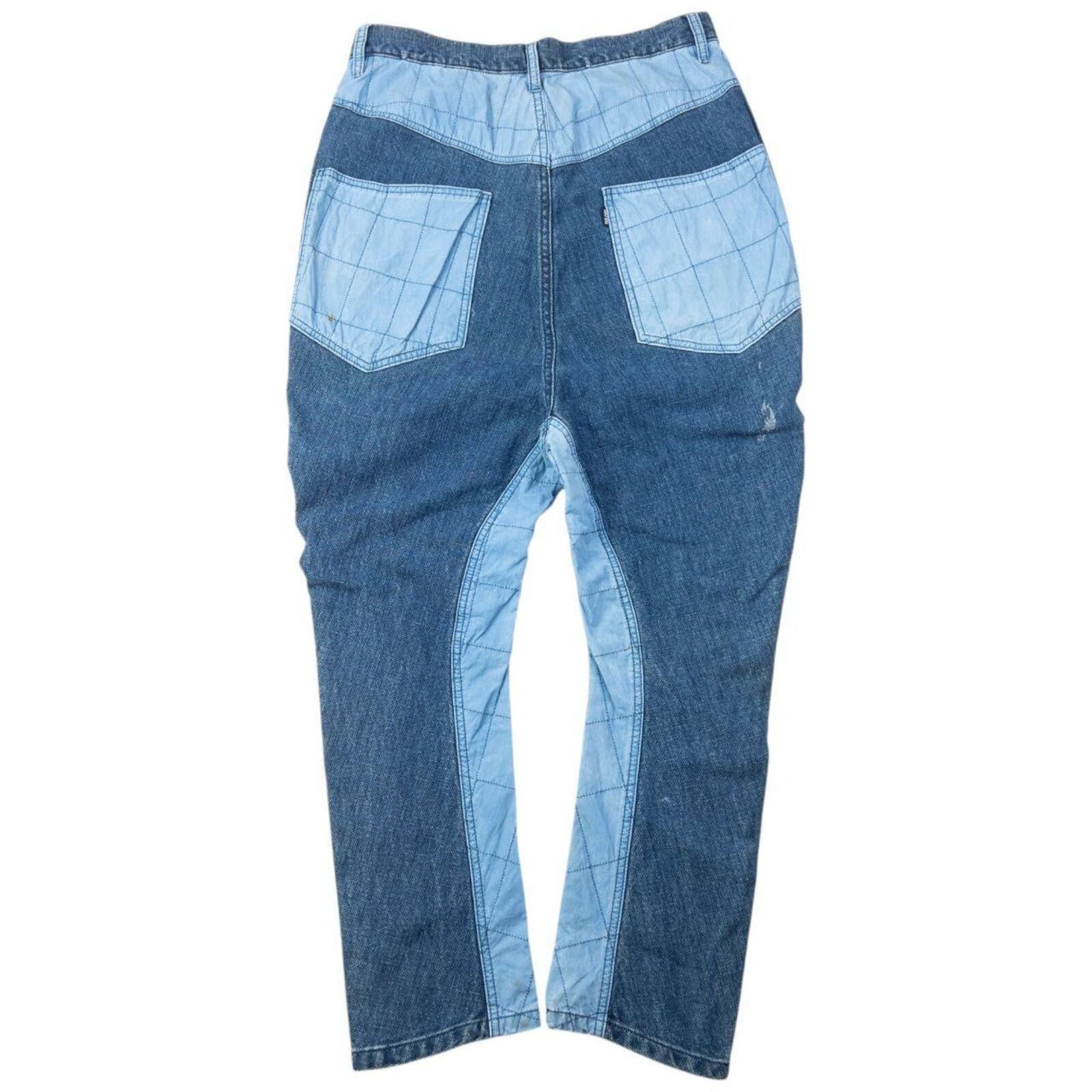 Issey Miyake Vintage Ne-Net By Issey Miyake Patchwork Denim Jeans W30 Size 30" / US 8 / IT 44 - 2 Thumbnail