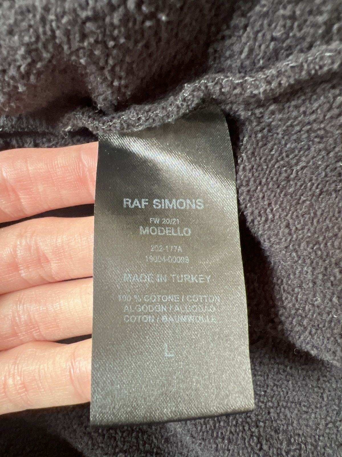 Raf Simons Raf Simons AW20/21 "I Love You(th)" Distressed Zip Up Hoodie Size US L / EU 52-54 / 3 - 9 Thumbnail