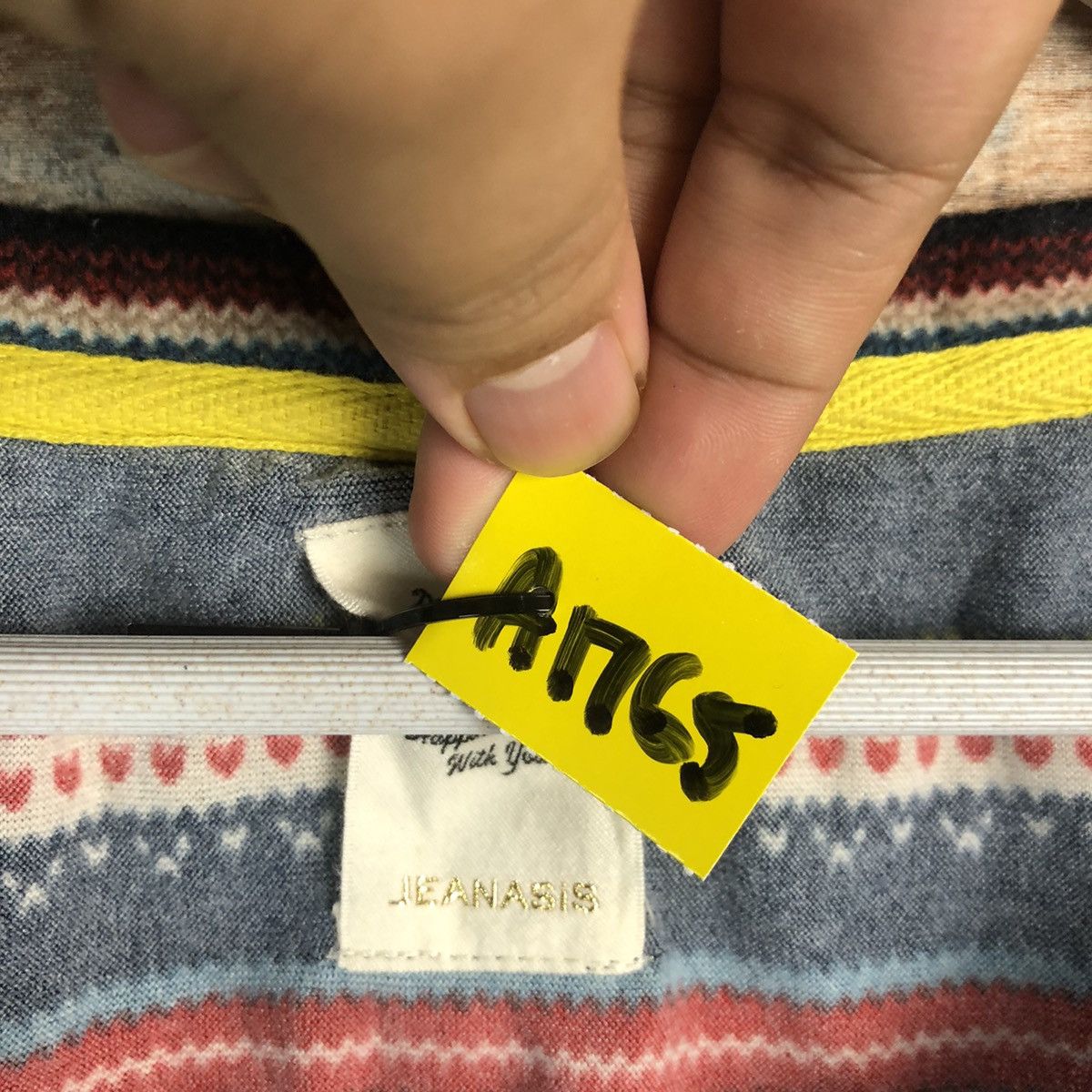 Vintage Jeansis navajo stripe Dark Blue Knitwear #A1765 Size S / US 4 / IT 40 - 8 Thumbnail