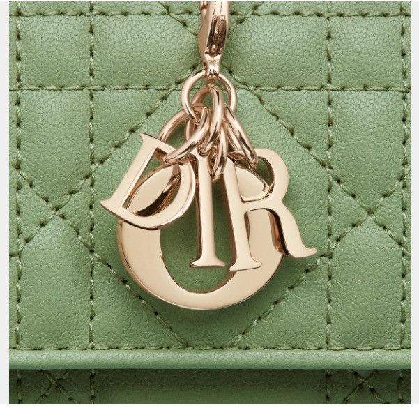 Dior o1w1db11024 Size: OS / Lambskin Lotus Wallet in Dark Mint Size ONE SIZE - 6 Thumbnail