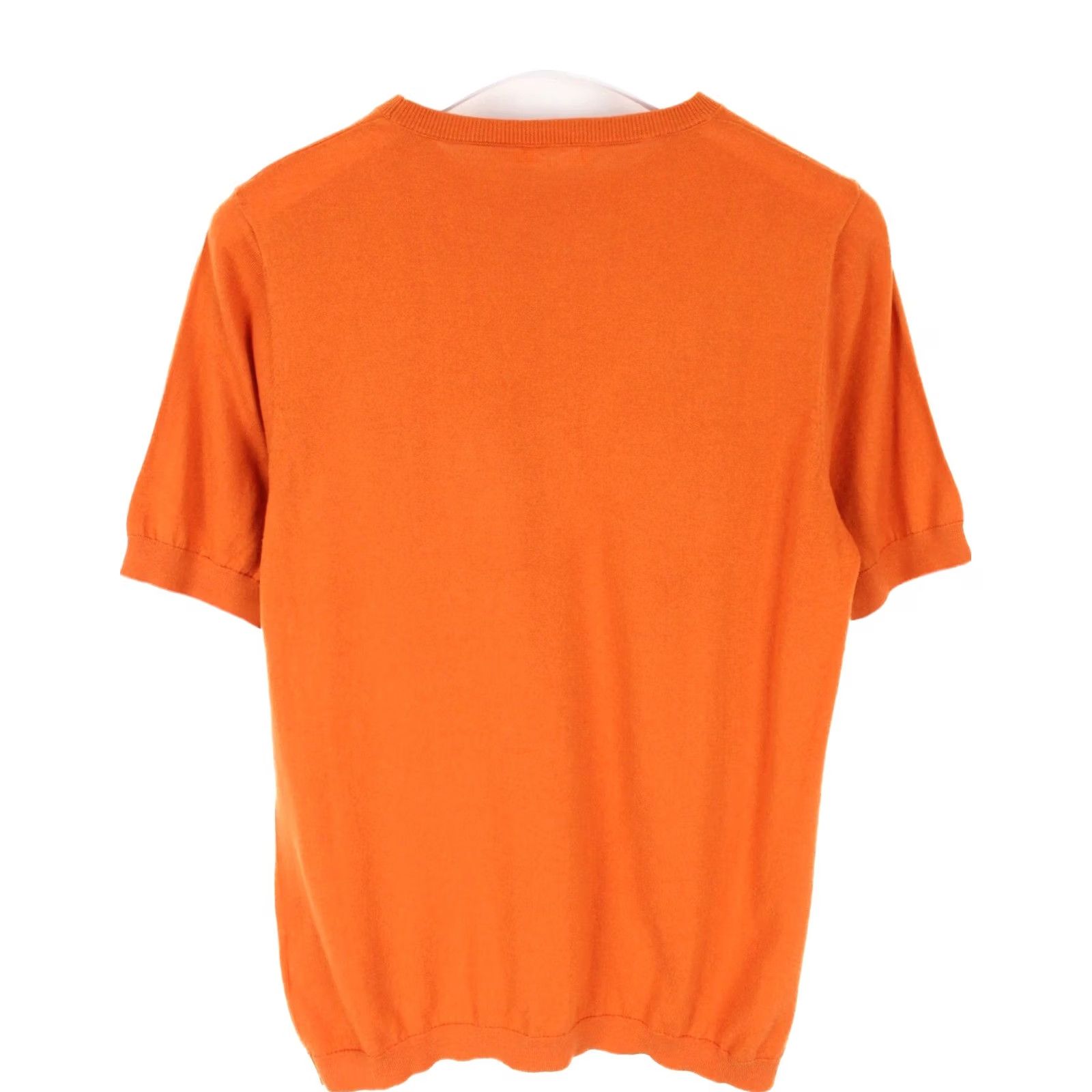 Suitsupply SUITSUPPLY Olympics T-Shirt Women's 2XL Merino Wool Blend Knit Short Sleeve Orange Size XXL / US 16-18 / IT 52-54 - 2 Thumbnail