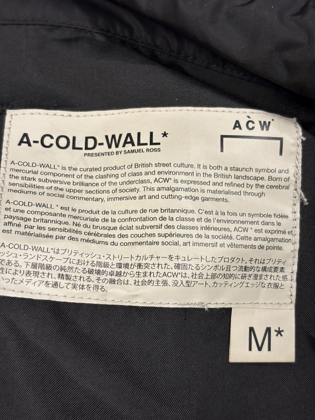 A-COLD-WALL* ACW Black Passage Jacket Size US M / EU 48-50 / 2 - 8 Thumbnail