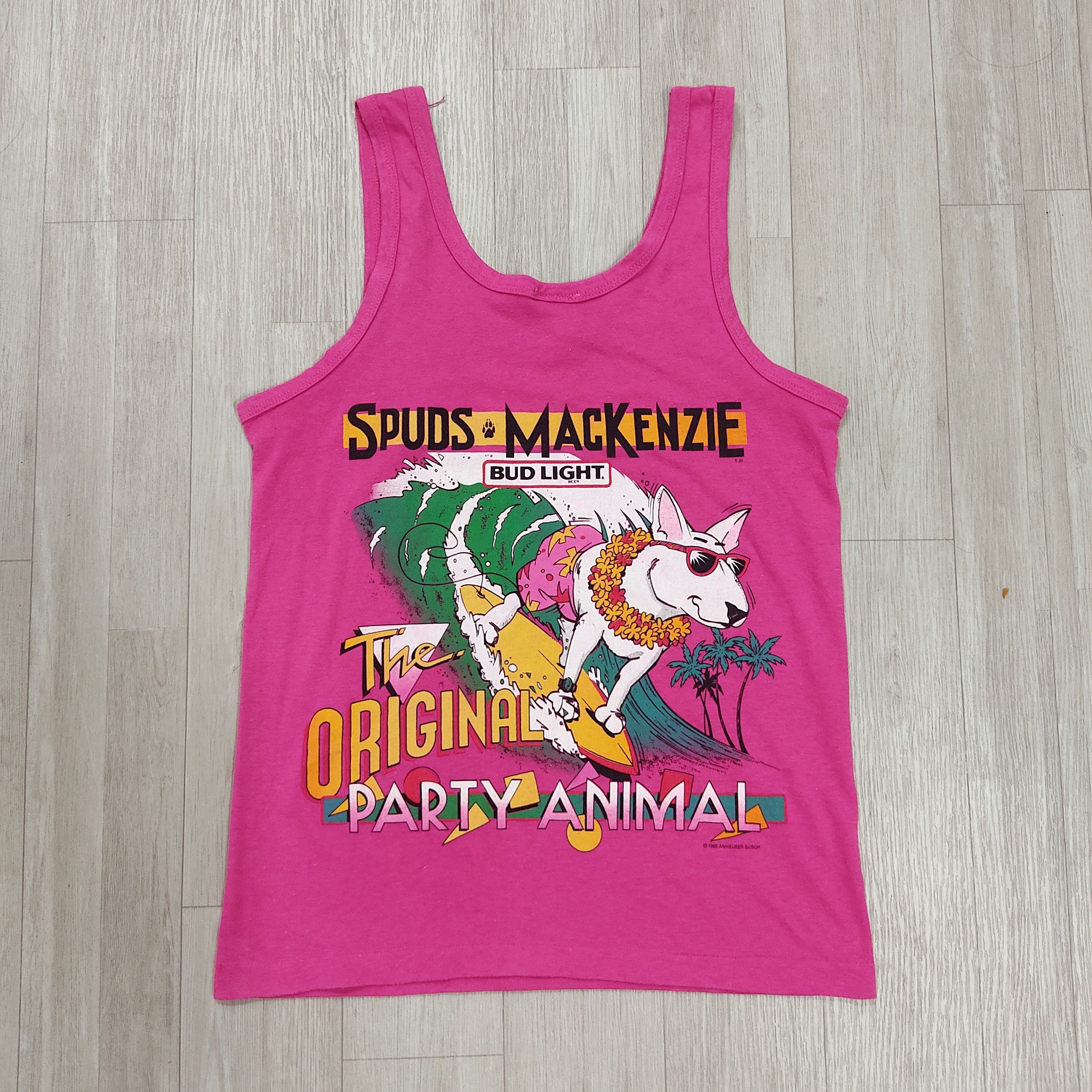 Vintage Spuds MacKenzie Bud Light Party Animals Back hit Sleeveless Size US M / EU 48-50 / 2 - 3 Thumbnail