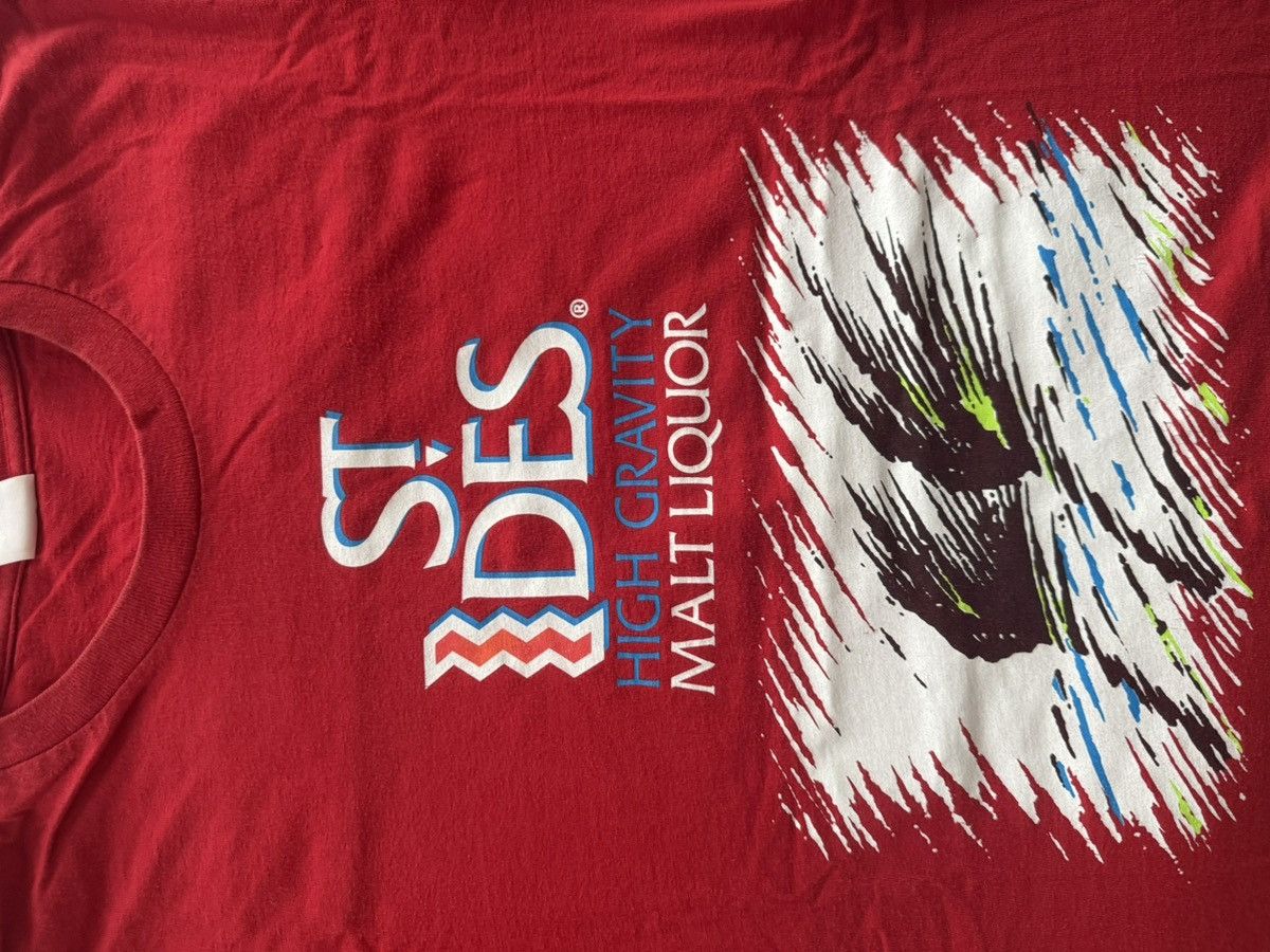 Supreme Supreme St Ides Red Tee Size US M / EU 48-50 / 2 - 1 Thumbnail