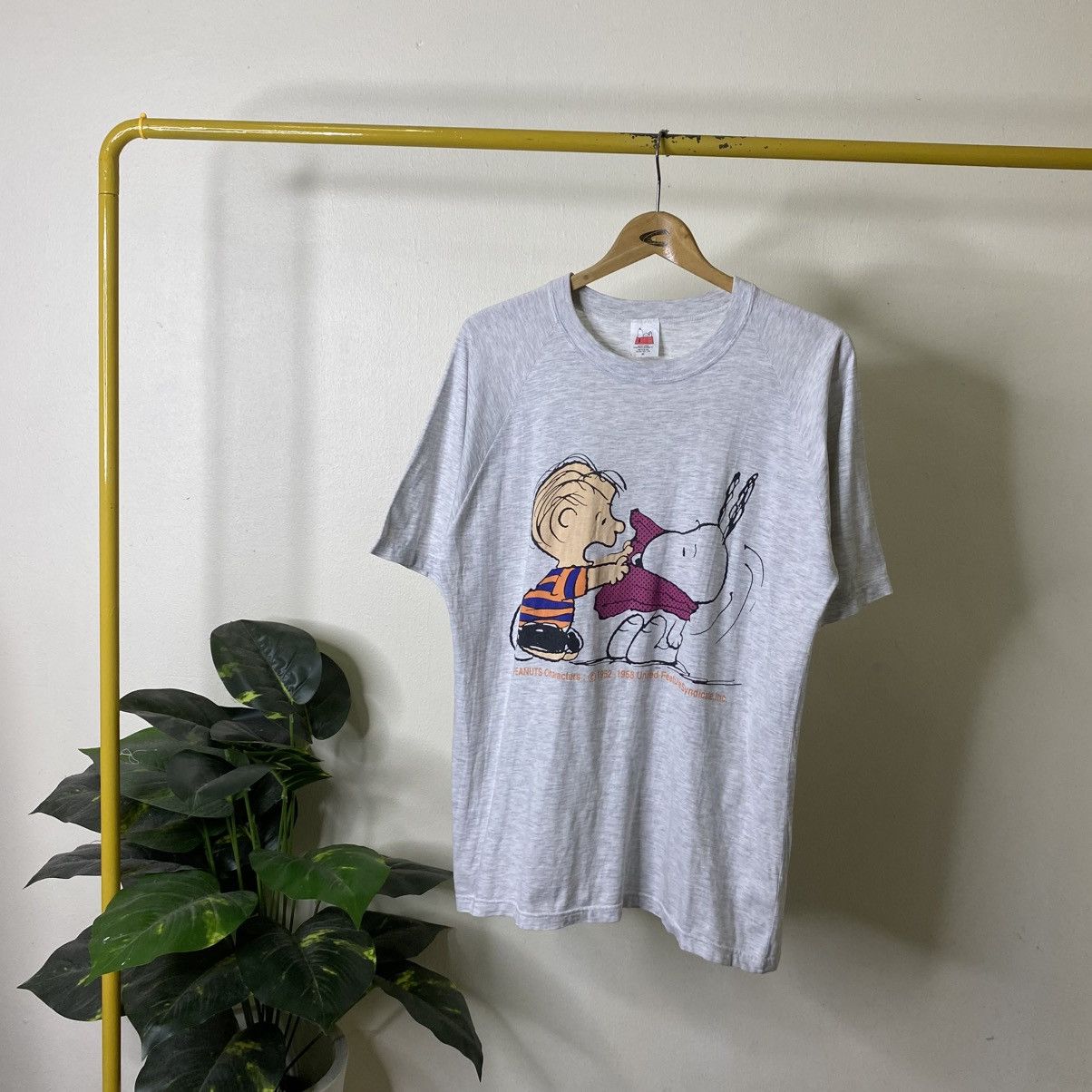 Peanuts Vintage 1990s Peanuts Snoopy Double Sided Graphic T Shirt Size US L / EU 52-54 / 3 - 1 Thumbnail