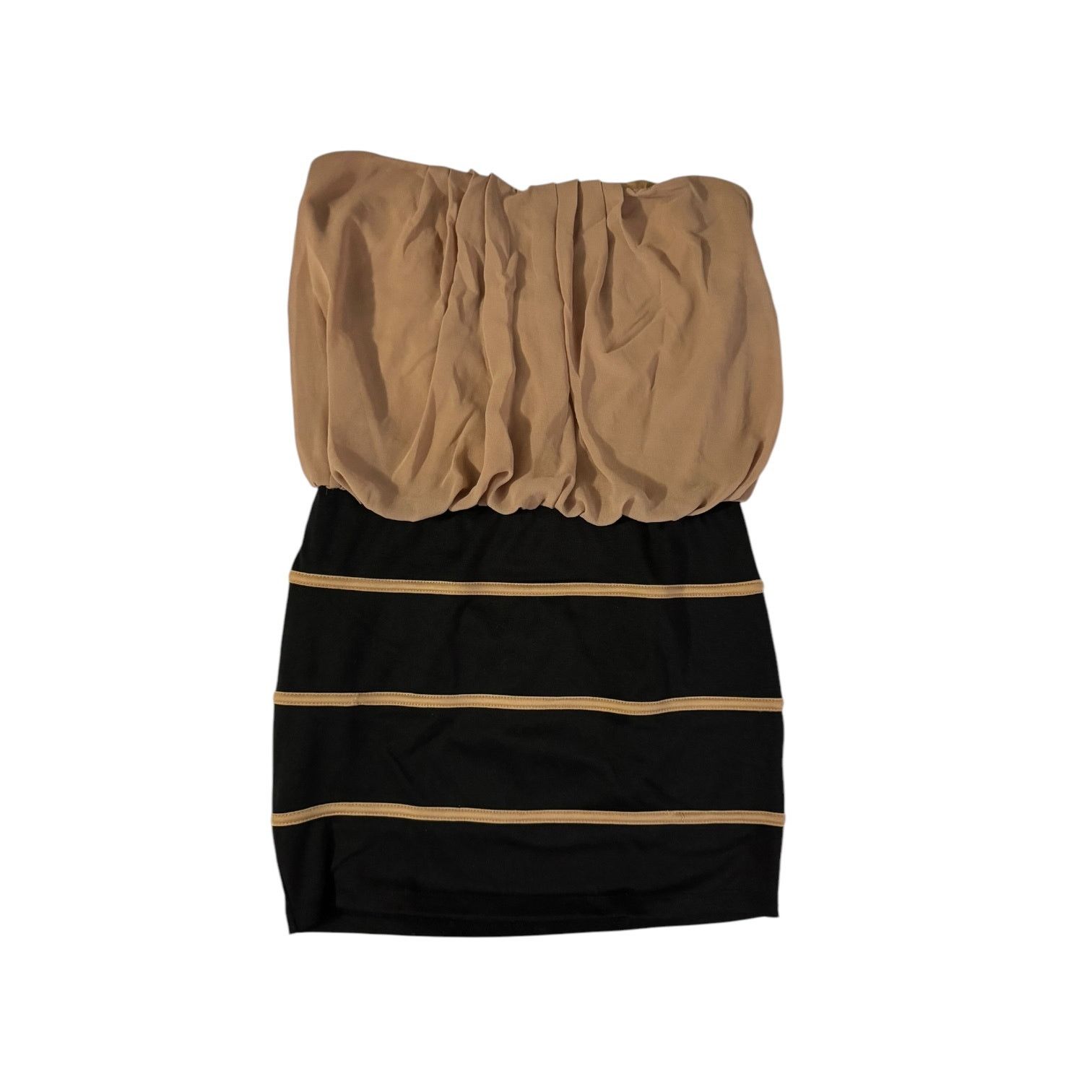 Other Mystic Women’s Black and Tan Mini Dress – Large Size L / US 10 / IT 46 - 1 Thumbnail