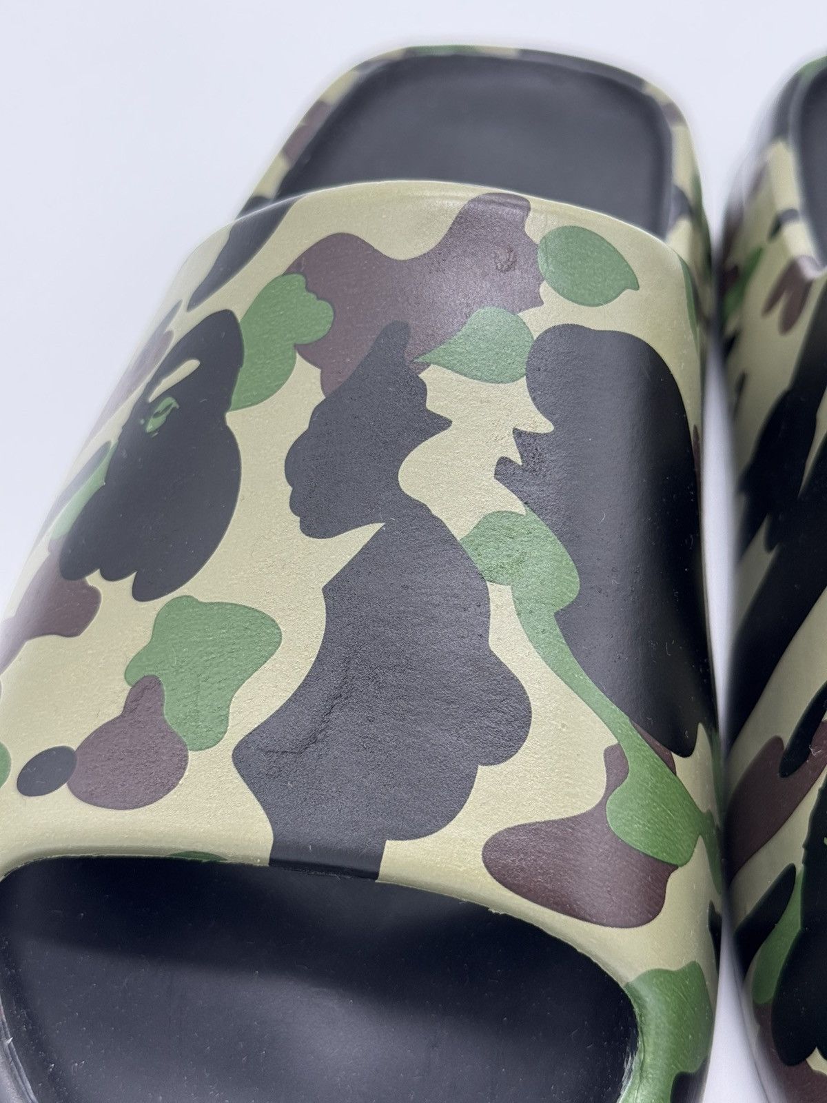 Bape Bape 1st camo slides green camo Size US 10 / EU 43 - 4 Thumbnail