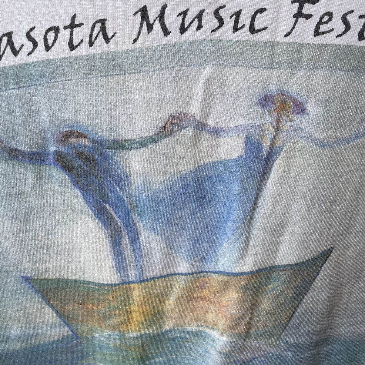 Vintage 🔥Vintage 90s Sarasota Music Festival Pop Art Tee Size US M / EU 48-50 / 2 - 4 Thumbnail