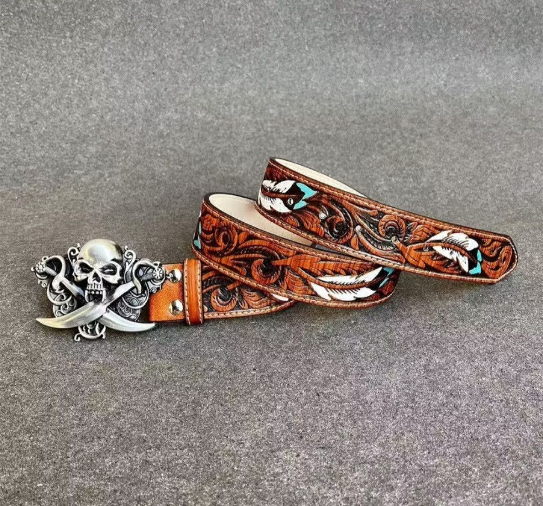 PPFM Japanese element with pirates rust brown belt Size ONE SIZE - 5 Thumbnail