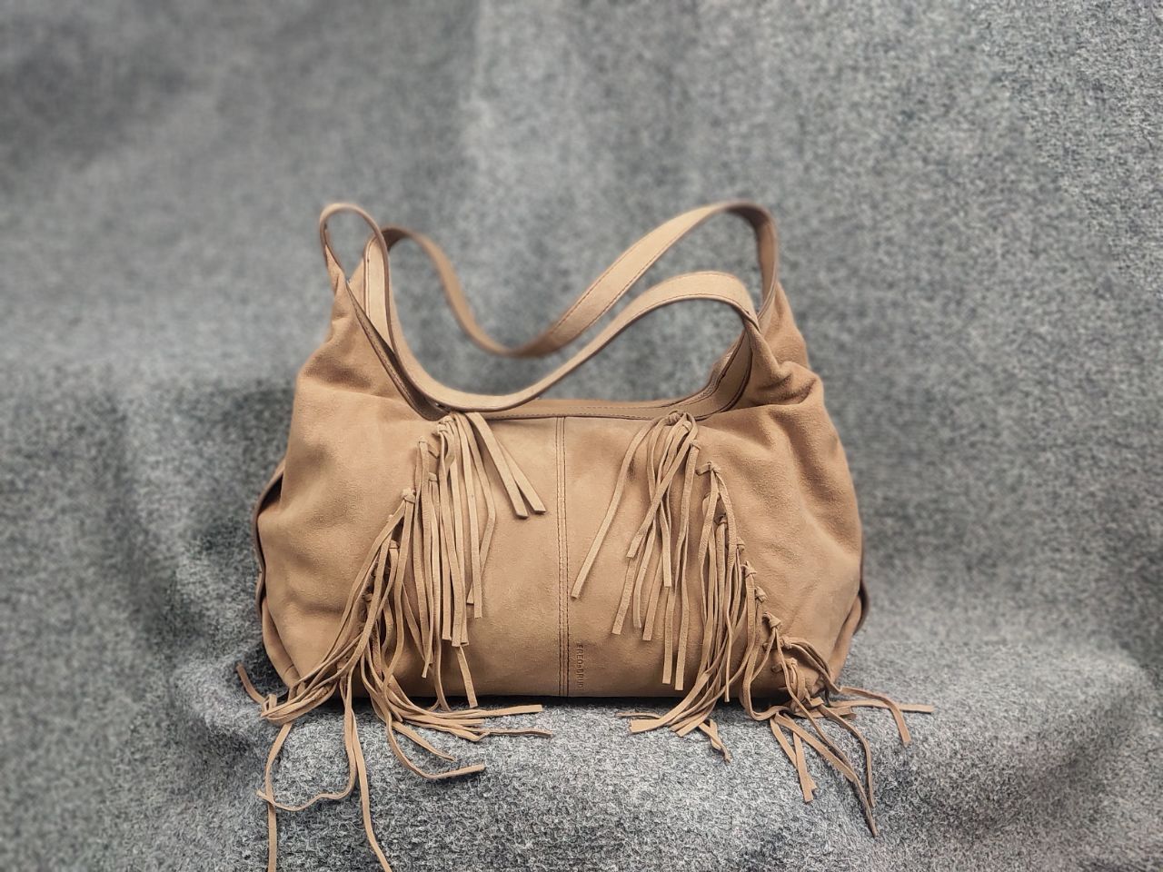 Vintage FredsBruder suede Leather fringe tan shoulder handbags Size ONE SIZE - 1 Thumbnail