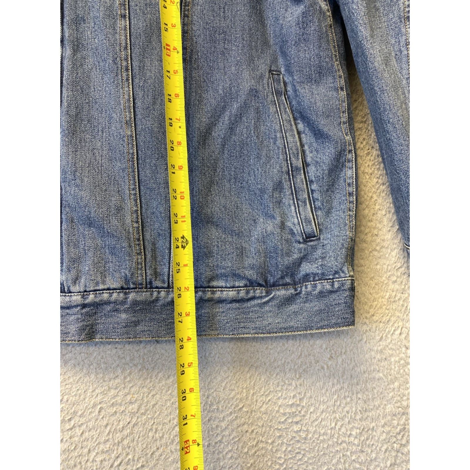 Denime VINTAGE Five Eleven Denim Jacket Biker Lined XL Blue 2000s Mens Size US 36 / EU 52 - 5 Thumbnail