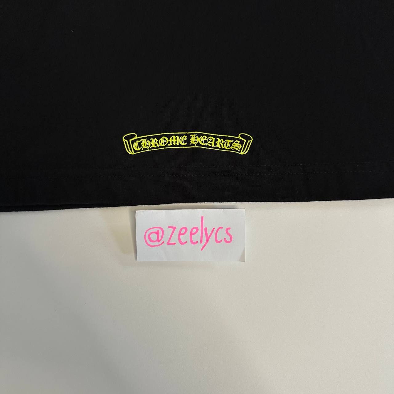 Chrome Hearts Chrome Hearts Neck Logo L/S Tee "Black Neon" Size US M / EU 48-50 / 2 - 7 Thumbnail