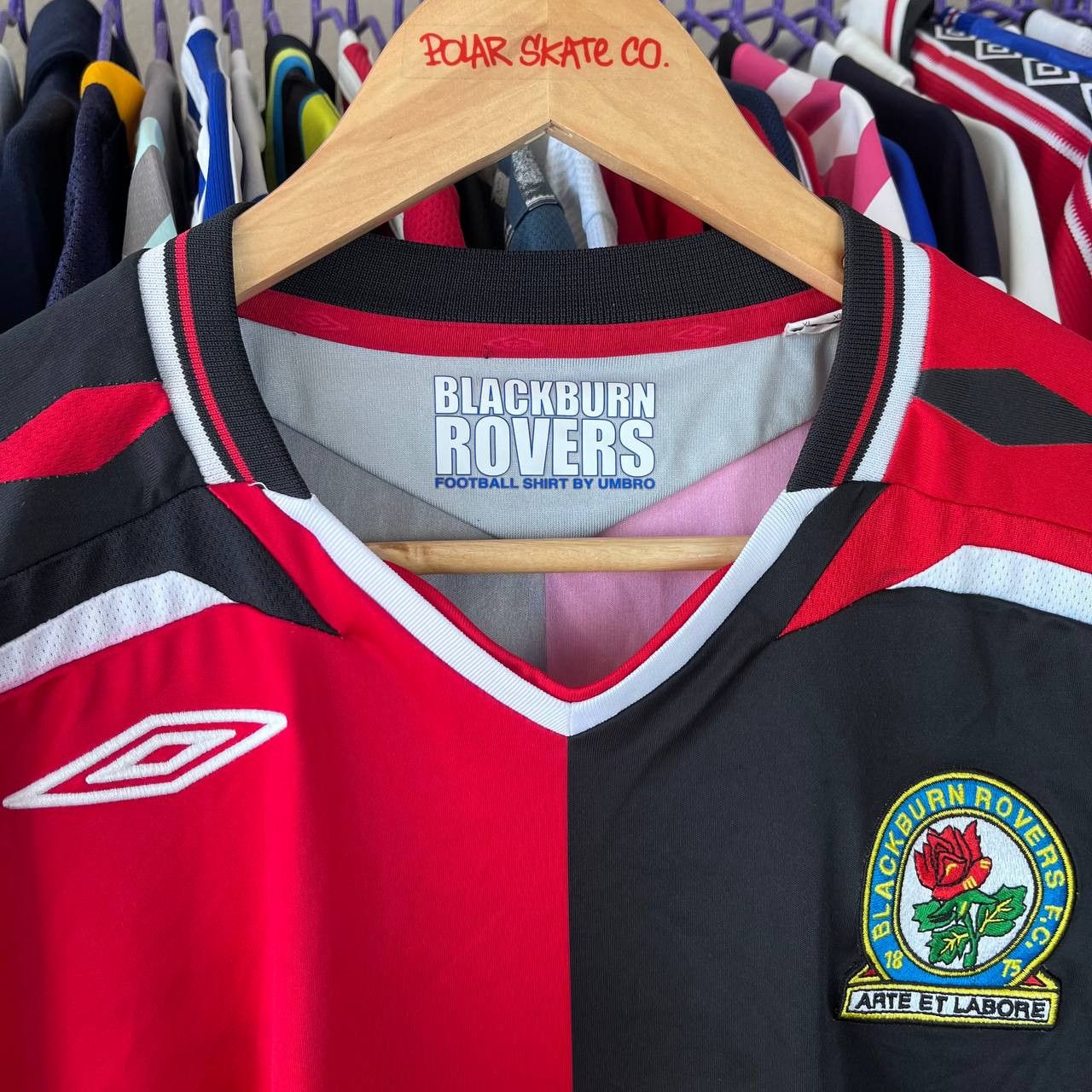 Umbro Umbro Blackburn Rovers FC 2007/2008 Football Soccer Jersey Size US XL / EU 56 / 4 - 4 Thumbnail