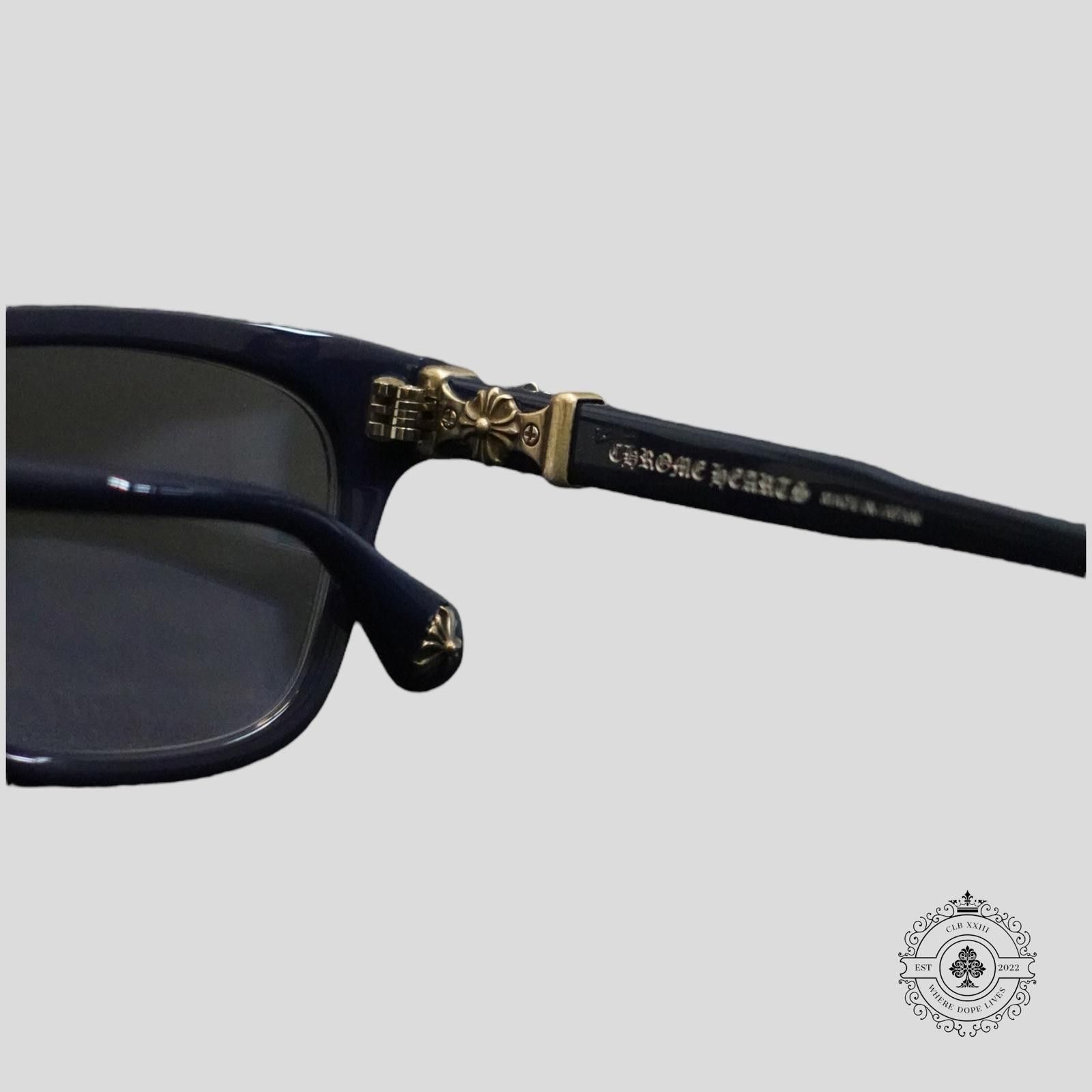 Chrome Hearts Chrome Hearts Cox Ucker Sunglasses in Blue/Silver Size ONE SIZE - 3 Thumbnail