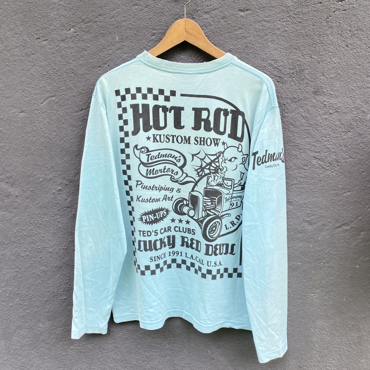 Tedman Thrashed Faded Vintage Tedman Japanese Brand L/S Tee Size US L / EU 52-54 / 3 - 1 Thumbnail