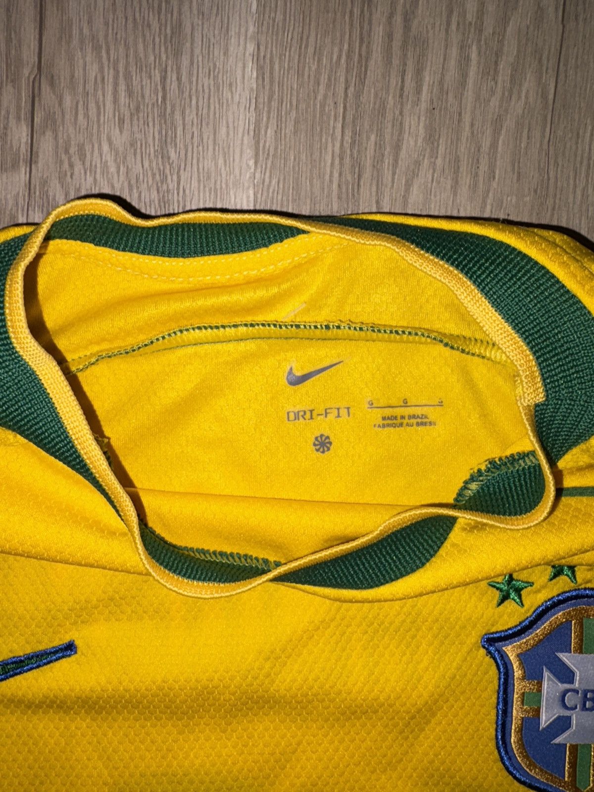Nike Vintage Nike Brazil jersey (2002-era) South American release Size US L / EU 52-54 / 3 - 6 Thumbnail