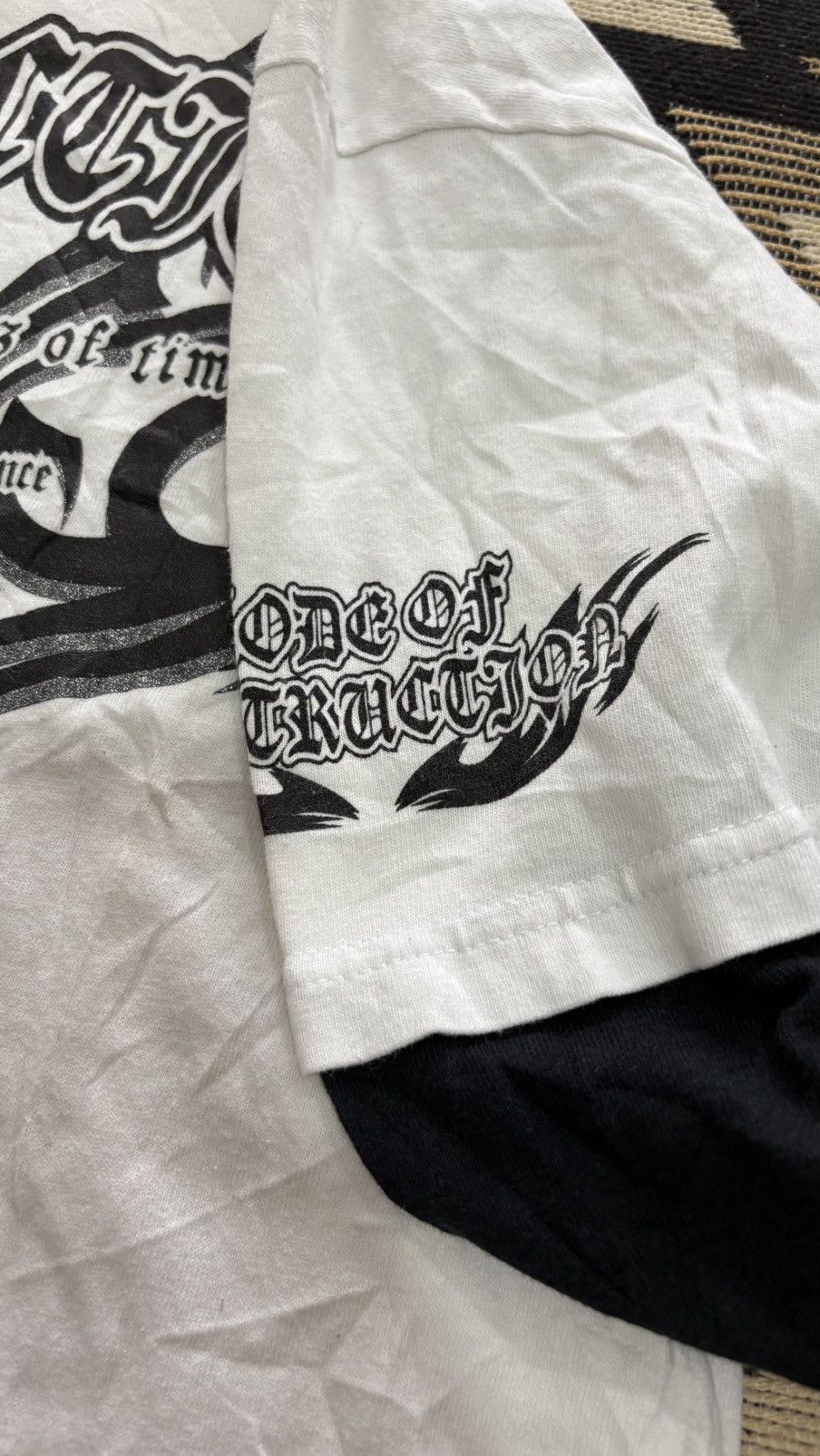 If Six Was Nine ‼️BEAUMERE SHIRT CROSS PUNK POEM BONDAGE SKULL JAPANESE Size US L / EU 52-54 / 3 - 5 Thumbnail