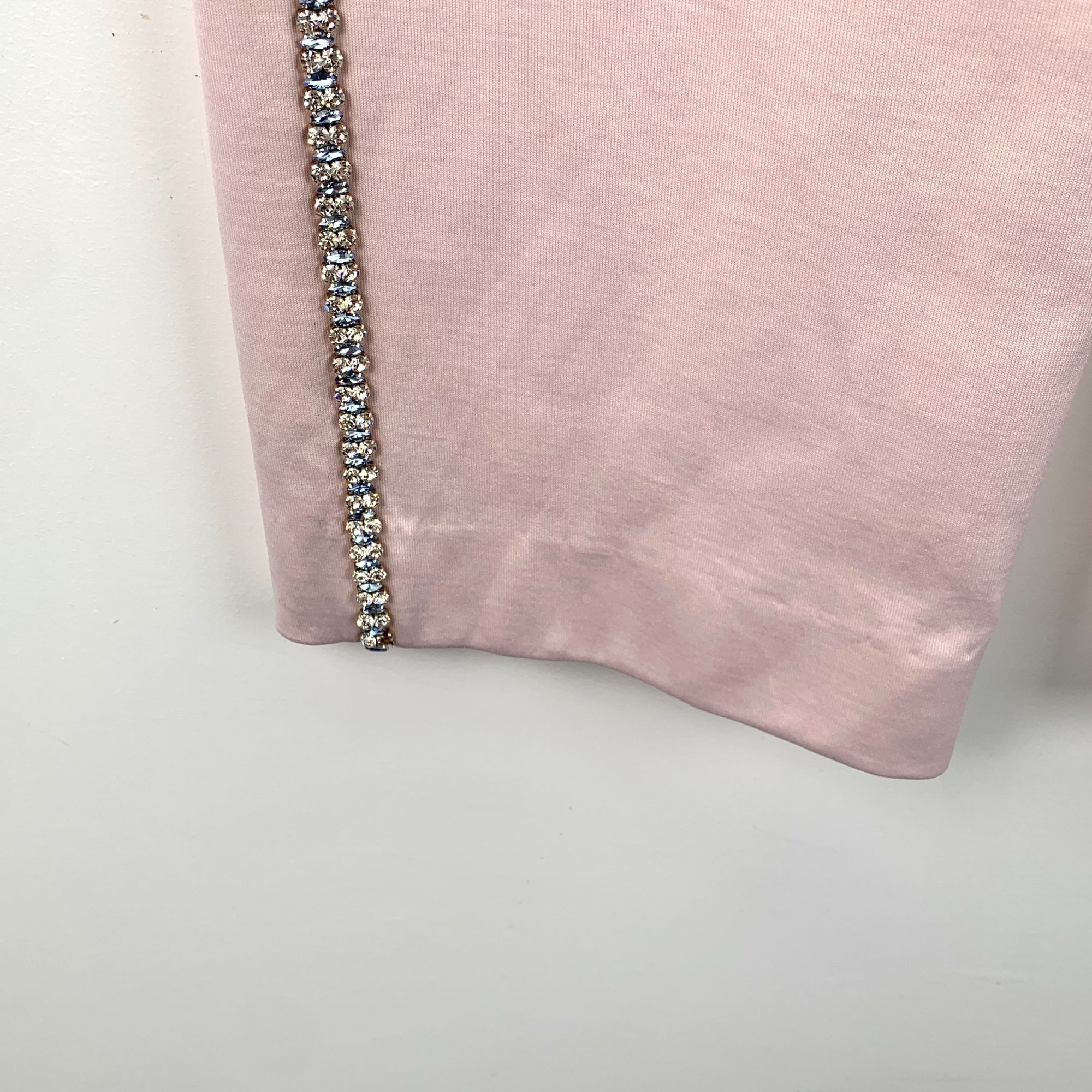 Miu Miu Miu Miu Pink Diamond-Encrusted Straight Sweatpants 36 XS Mad Size 26" / US 2 / IT 38 - 5 Thumbnail