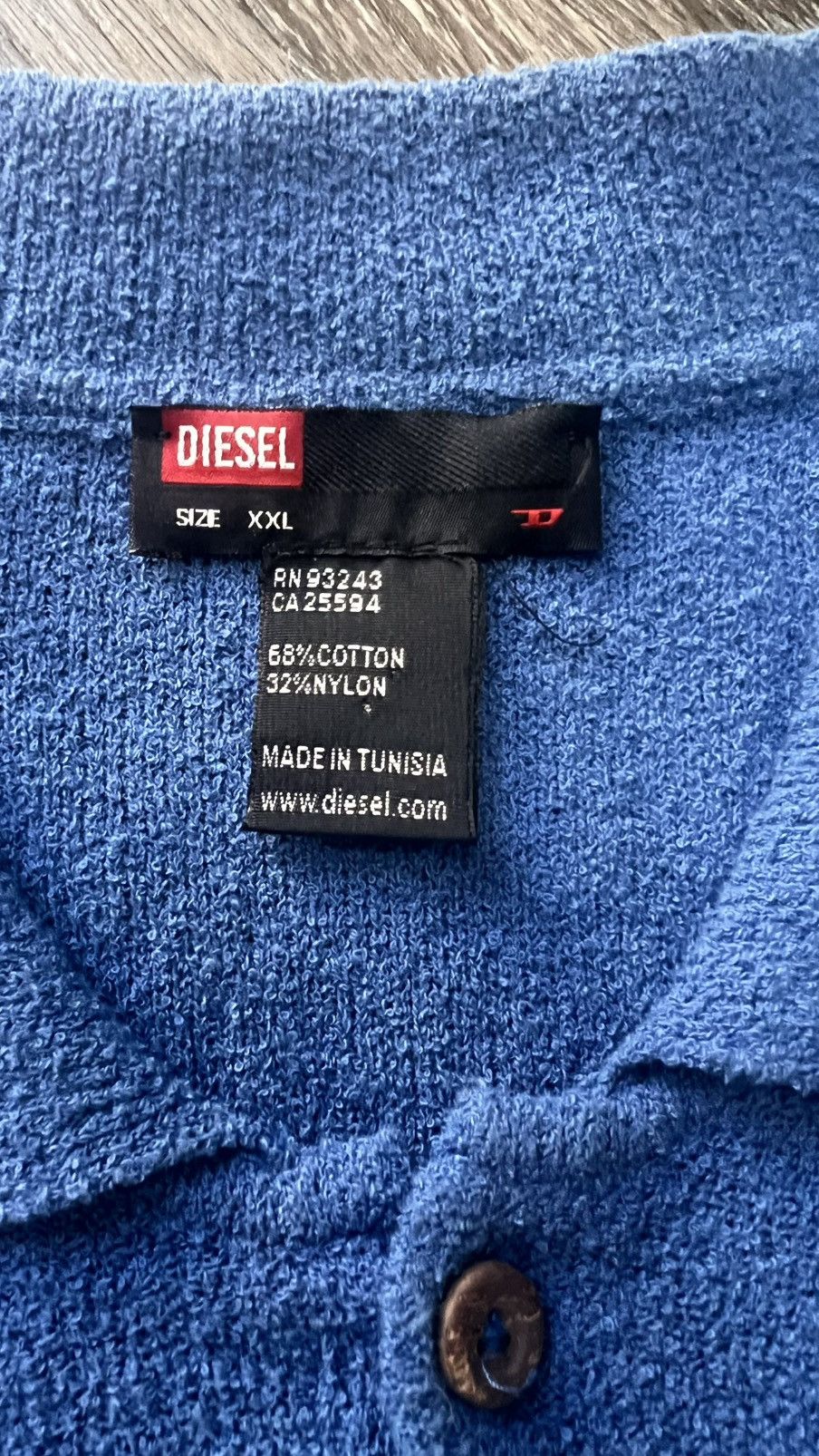 Diesel Vintage Diesel Polo Shirt Size US XL / EU 56 / 4 - 3 Thumbnail