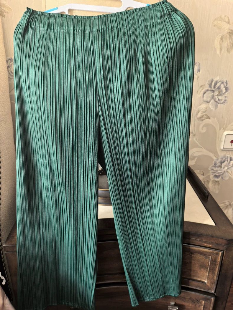 Other Issey Miyake/三宅一生 size:3 Green pleated pants Size 42" / US 20 - 1 Thumbnail