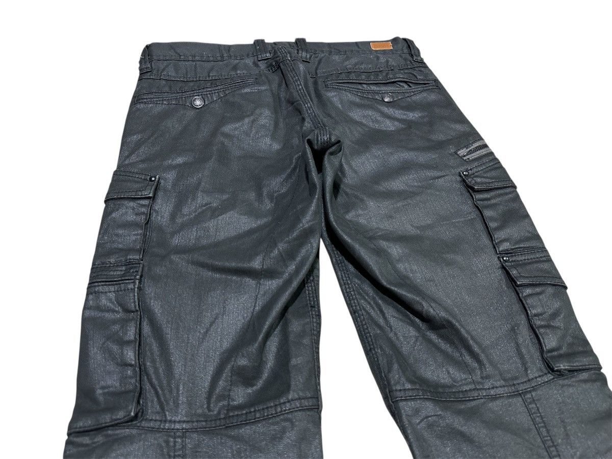 Nicole Club 🔥Y2K Archived Nicole Club For Men Waxed Cargo Pants Goth Size US 30 / EU 46 - 8 Thumbnail