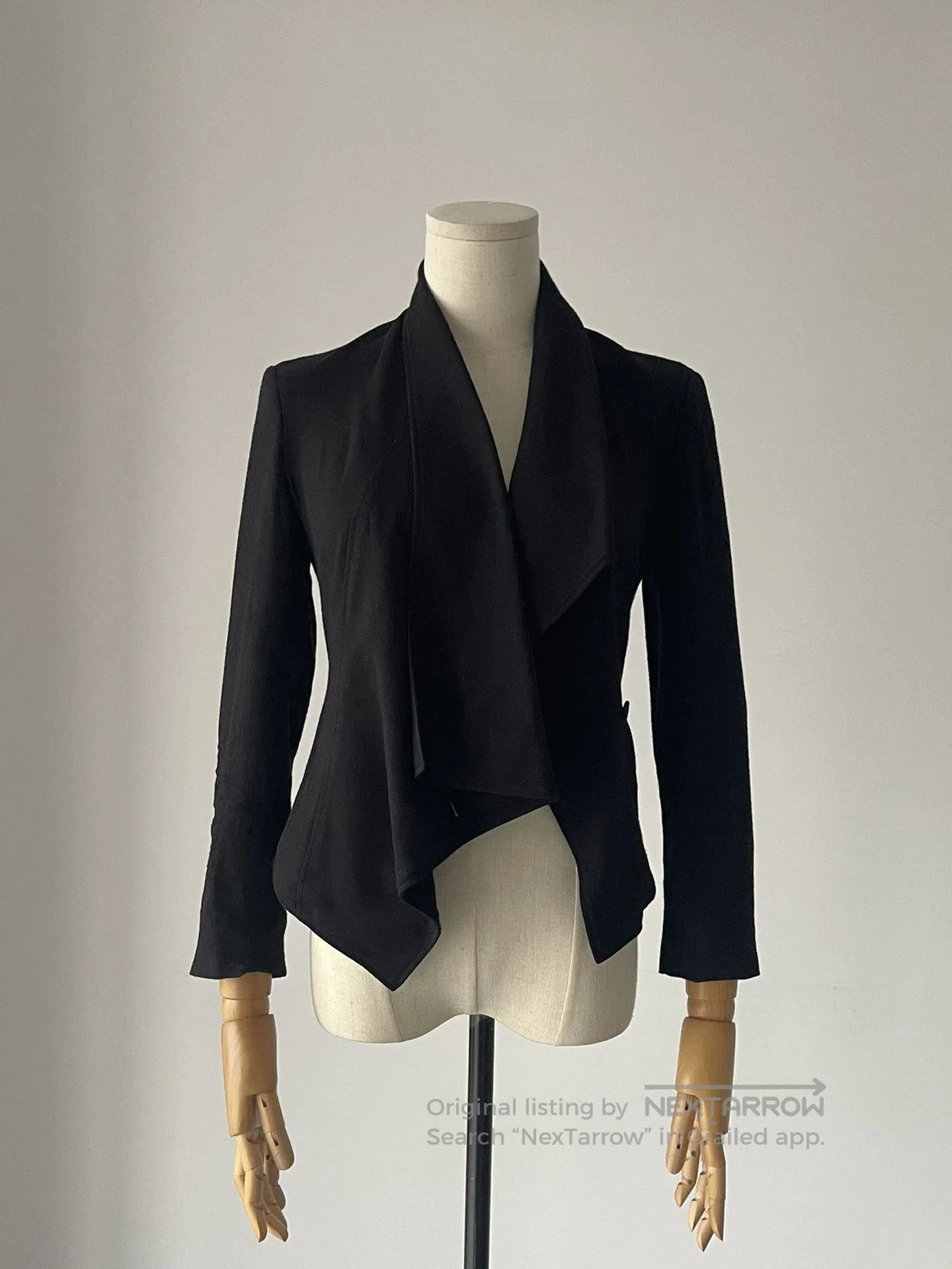 Helmut Lang Helmut Lang Irregular Neck Silk Jacket. Size M / US 6-8 / IT 42-44 - 4 Thumbnail