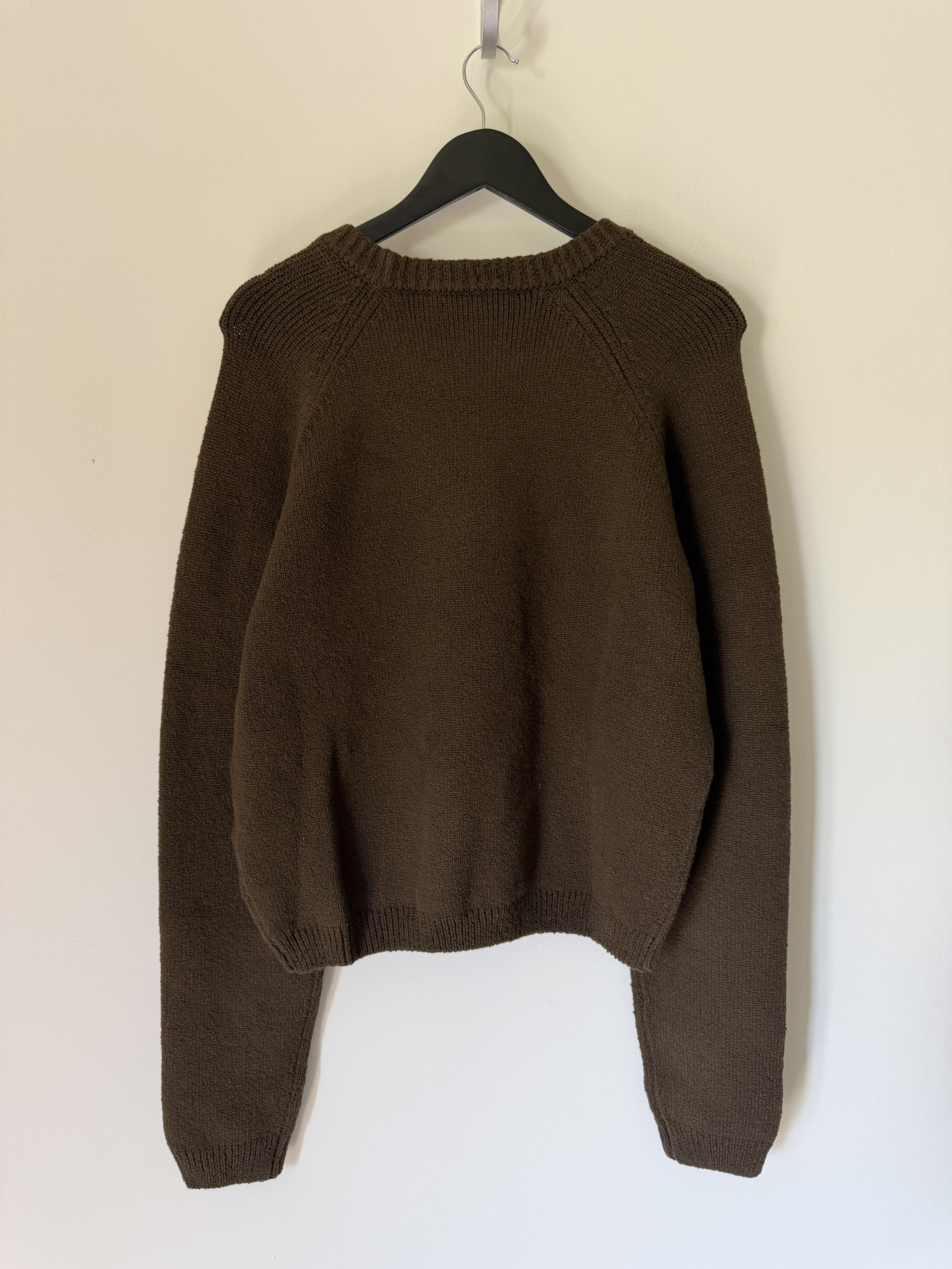 Acne Studios Acne Studios Kangaroo Pocket Sweater in Brown Size US XL / EU 56 / 4 - 4 Thumbnail