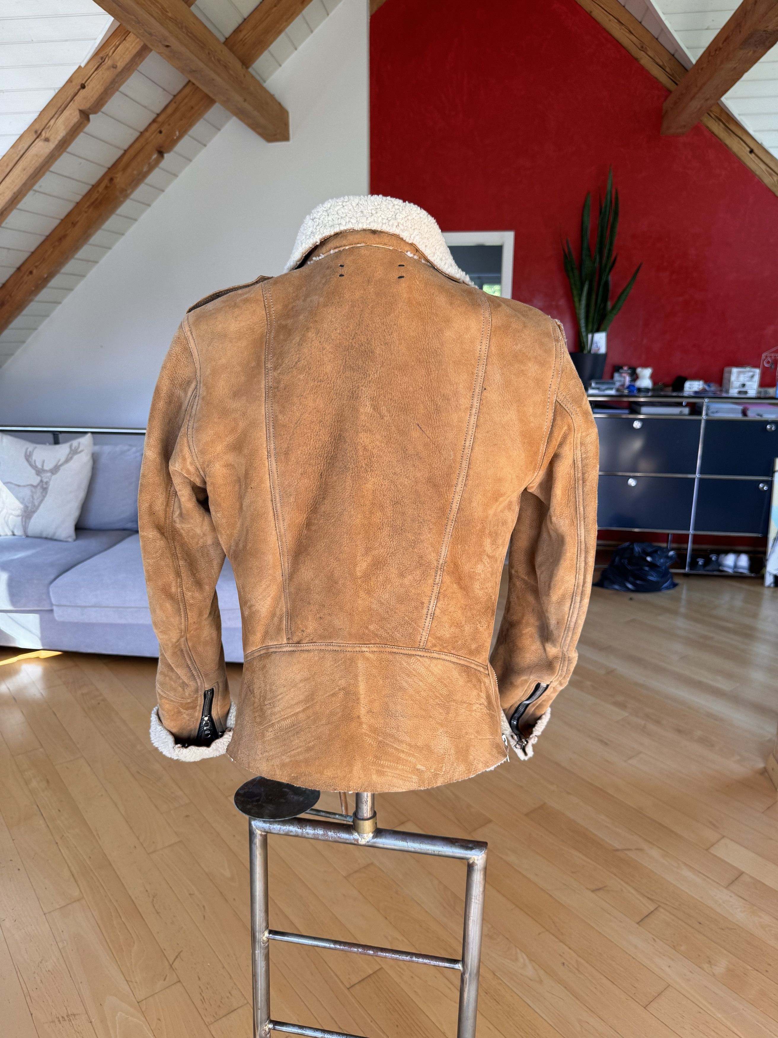 Amiri Amir Shearling Leather Rider Jacket FW2017 Size US L / EU 52-54 / 3 - 2 Thumbnail