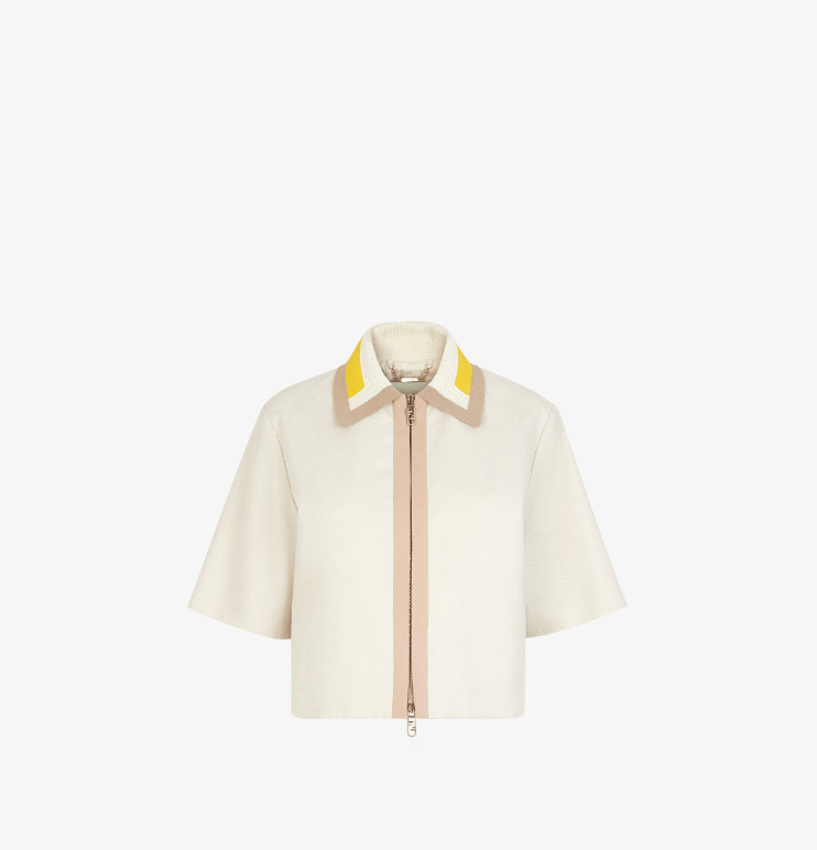 Fendi o1s1wg110825 Jacket in Beige Size S / US 4 / IT 40 - 1 Thumbnail