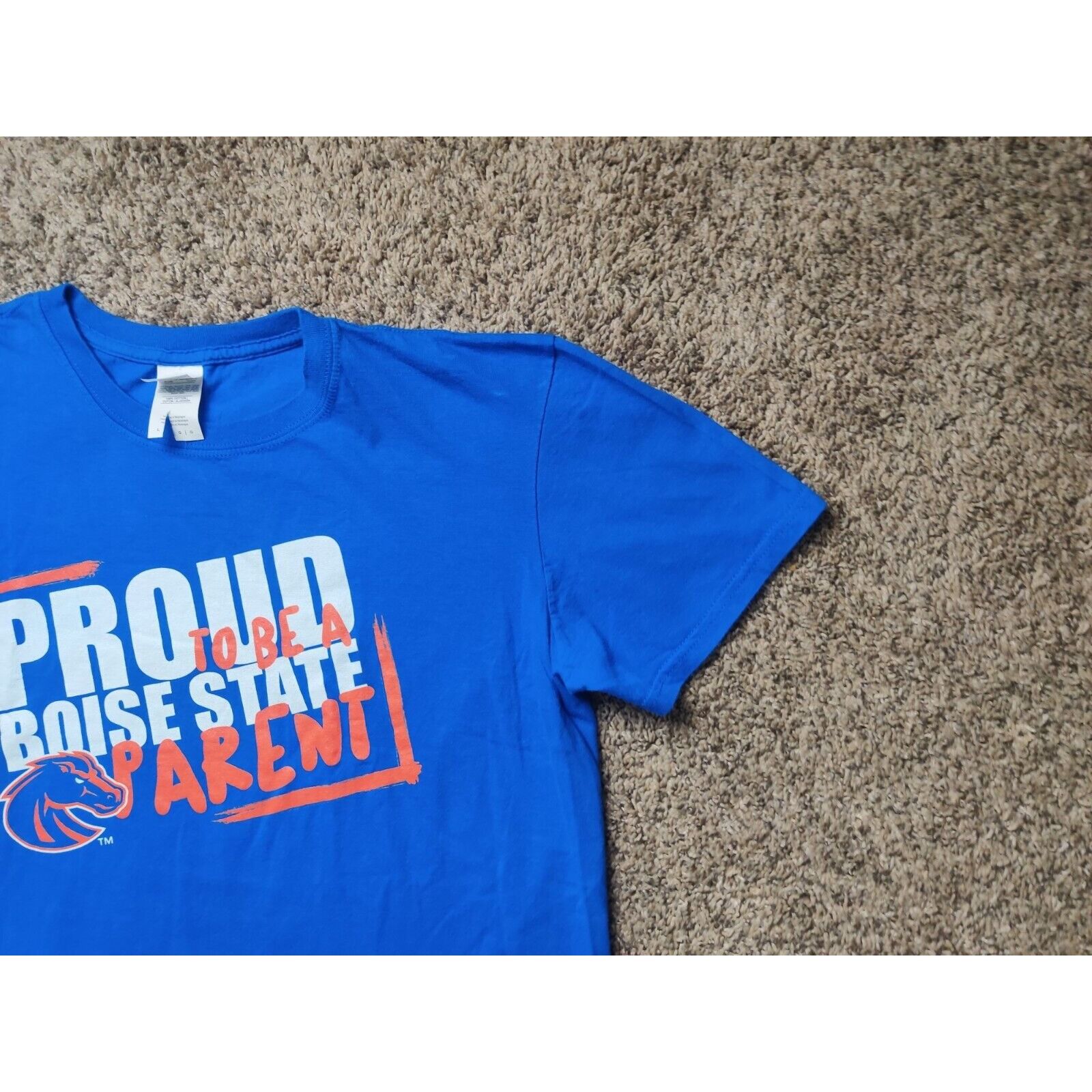 Gildan Boise State Shirt Adult Mens Large Blue Proud to be a Parent Size US L / EU 52-54 / 3 - 3 Thumbnail