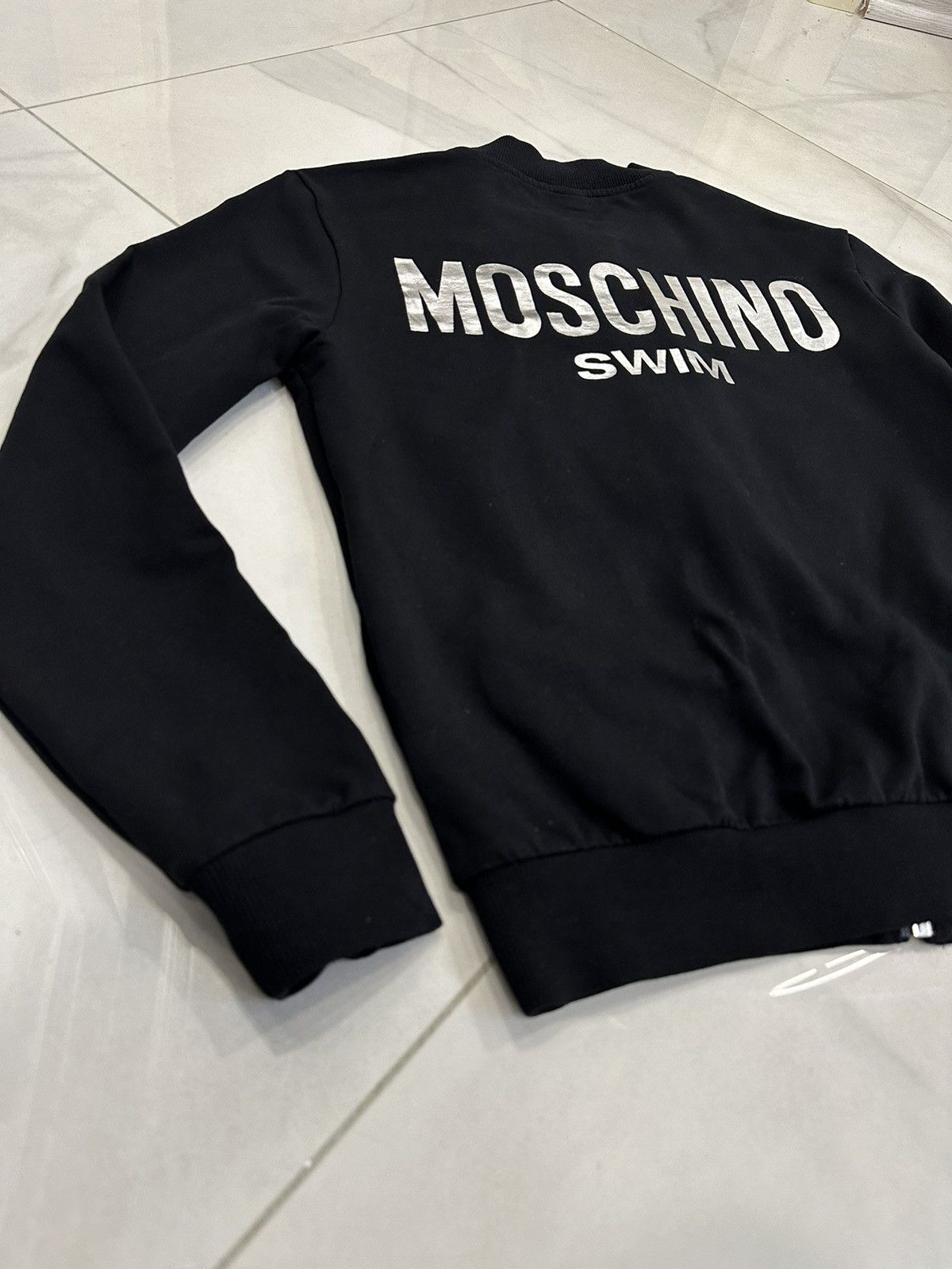 Moschino Moschino Swim Bomber Jacket Black Zip Size S / US 4 / IT 40 - 6 Thumbnail