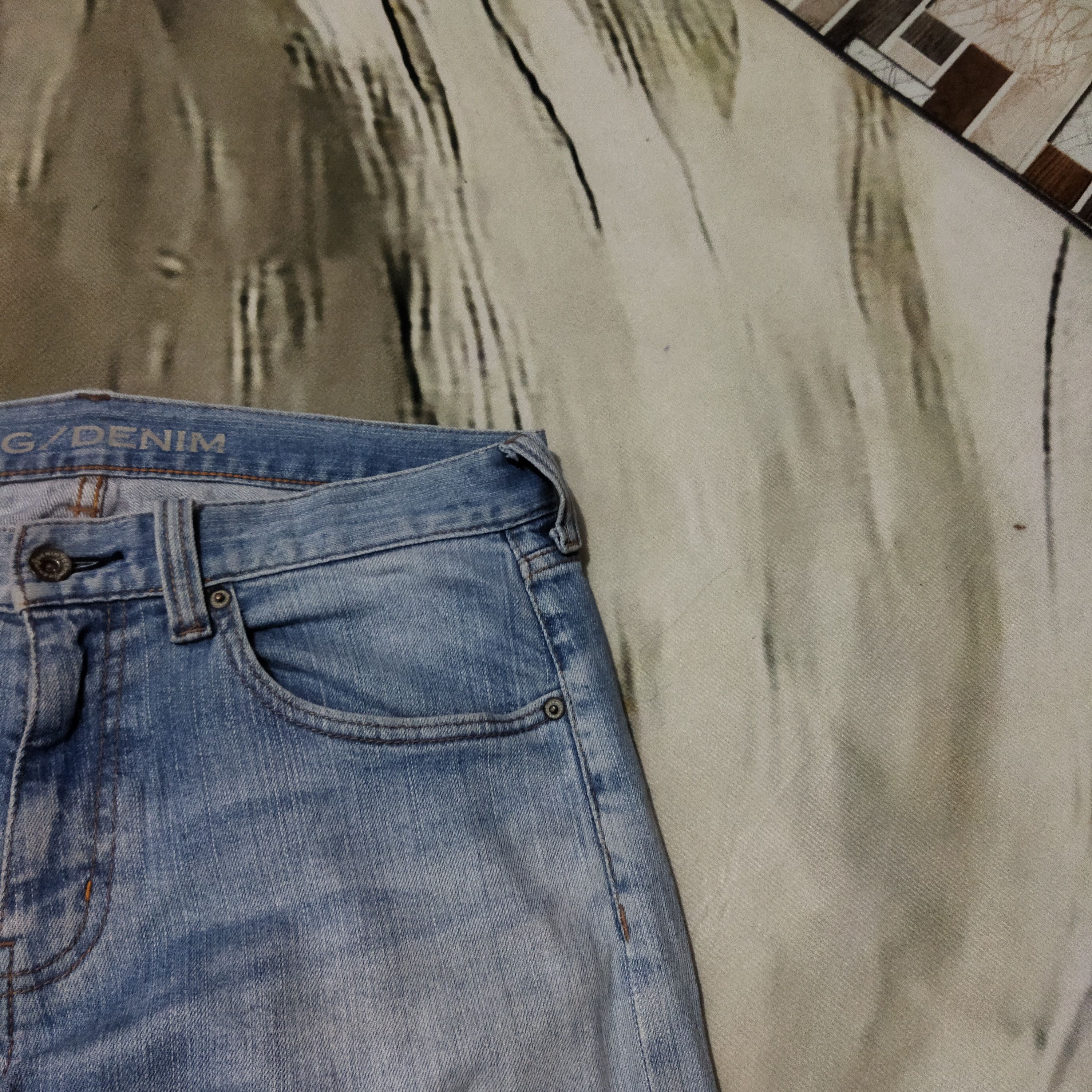 Japanese Brand G/DENIM DISTRESSED FADED BLUE JEANS PANTS Size US 34 / EU 50 - 5 Thumbnail