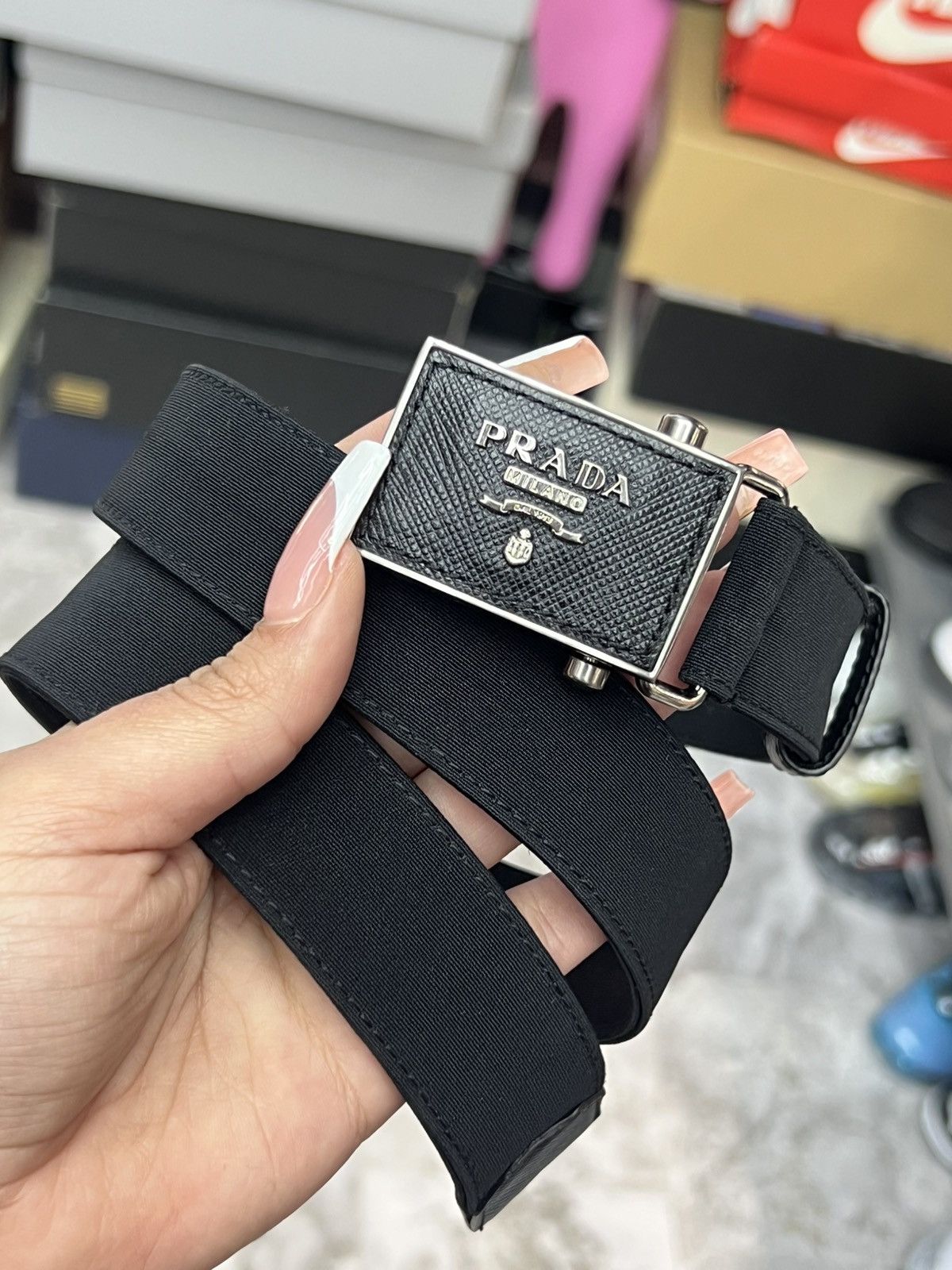Prada Prada Nylon Belt Size 28 - 2 Thumbnail