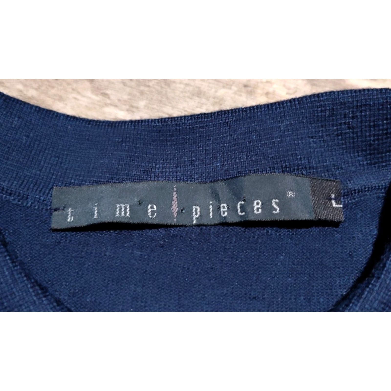 Vintage Vintage Time Pieces Men’s Wool Sweater Size L Blue Pullover Casual Formal Outdoor Preppy Size US L / EU 52-54 / 3 - 6 Thumbnail