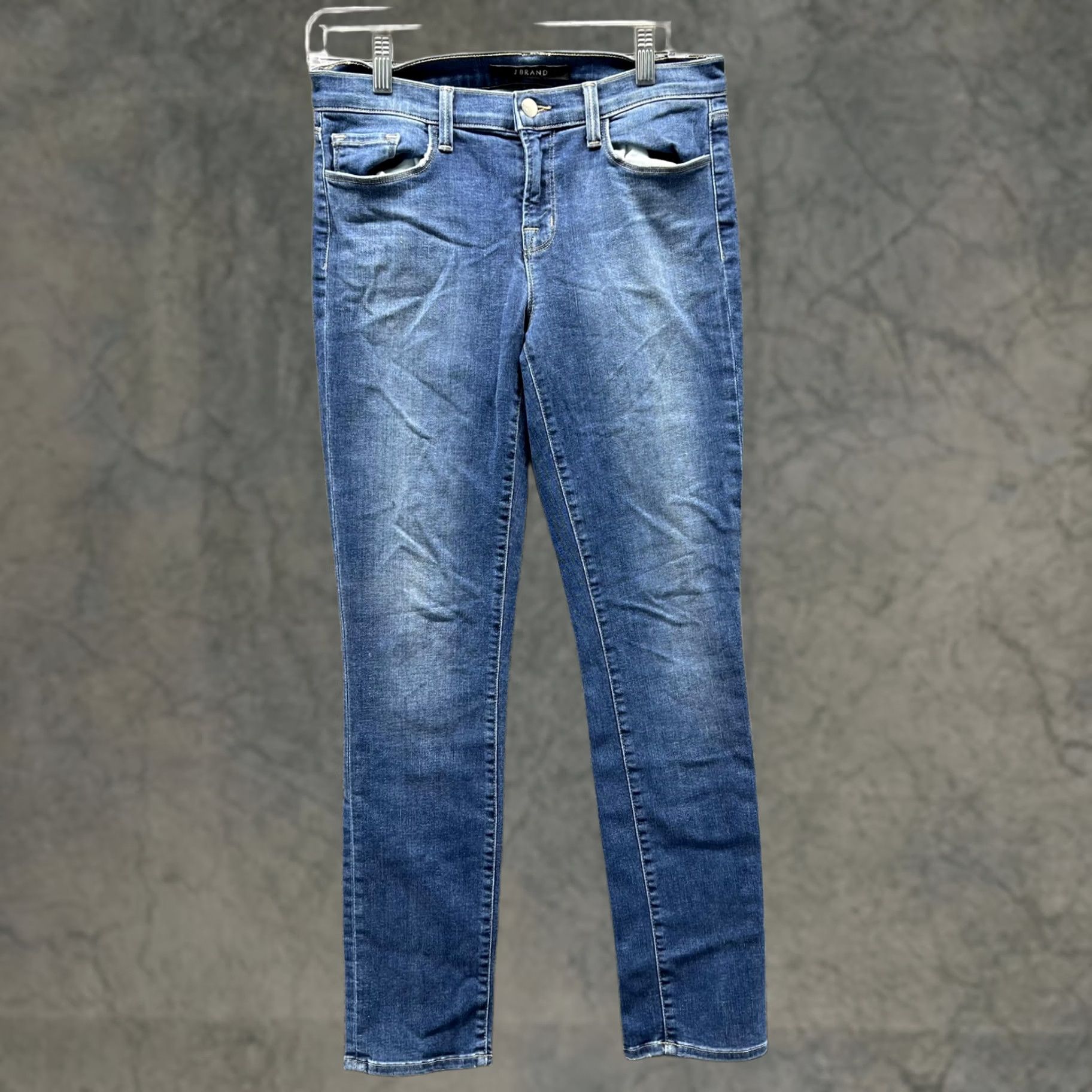 J Brand J Brand Jeans Womens 29 Blue Medium Wash Mid Rise Skinny Slim Fit Denim Pants Size 29" - 1 Thumbnail