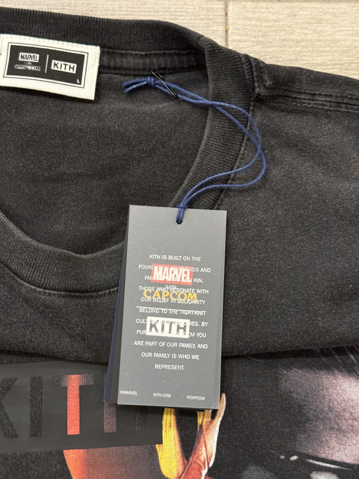 Kith KITH Marvel vs. Capcom Ultimate Vintage Tee Black Sz Large Size US L / EU 52-54 / 3 - 7 Thumbnail