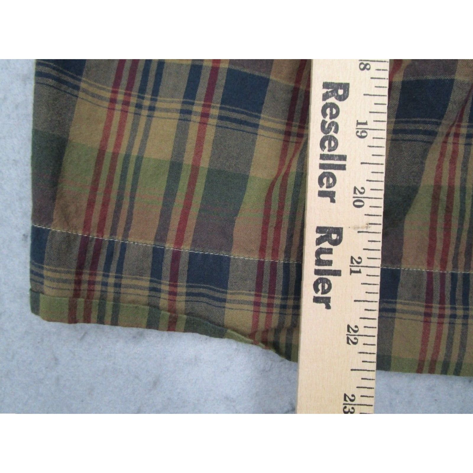 Polo Ralph Lauren Polo Jeans Ralph Lauren Shorts Mens 33 Green Plaid Chino Casual 90s Retro Beach City Gift Mens Size US XS / EU 42 / 0 - 6 Thumbnail