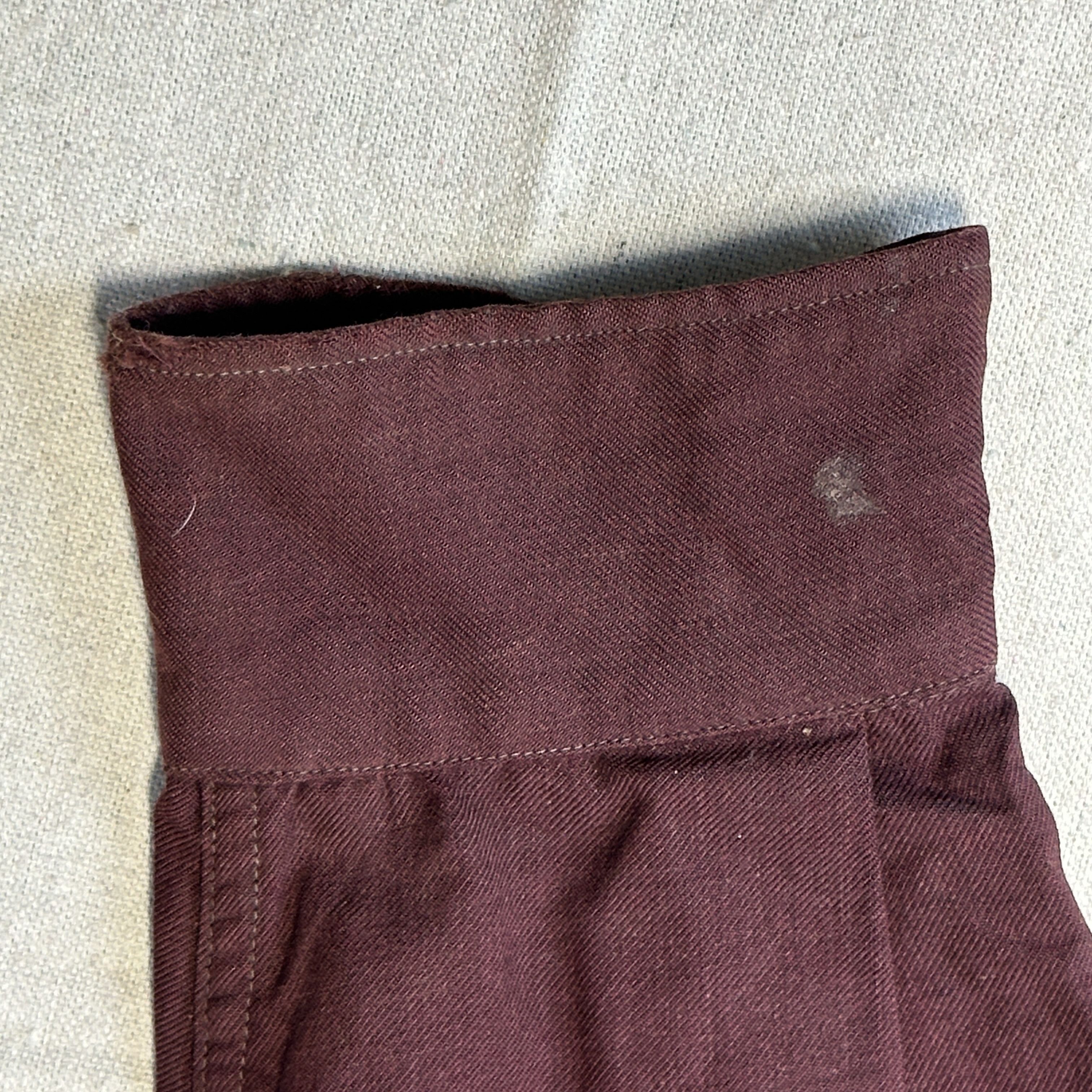 Other Vintage Burgundy Gabardine Gusset Work Shirt Size L 40s Size US L / EU 52-54 / 3 - 4 Thumbnail