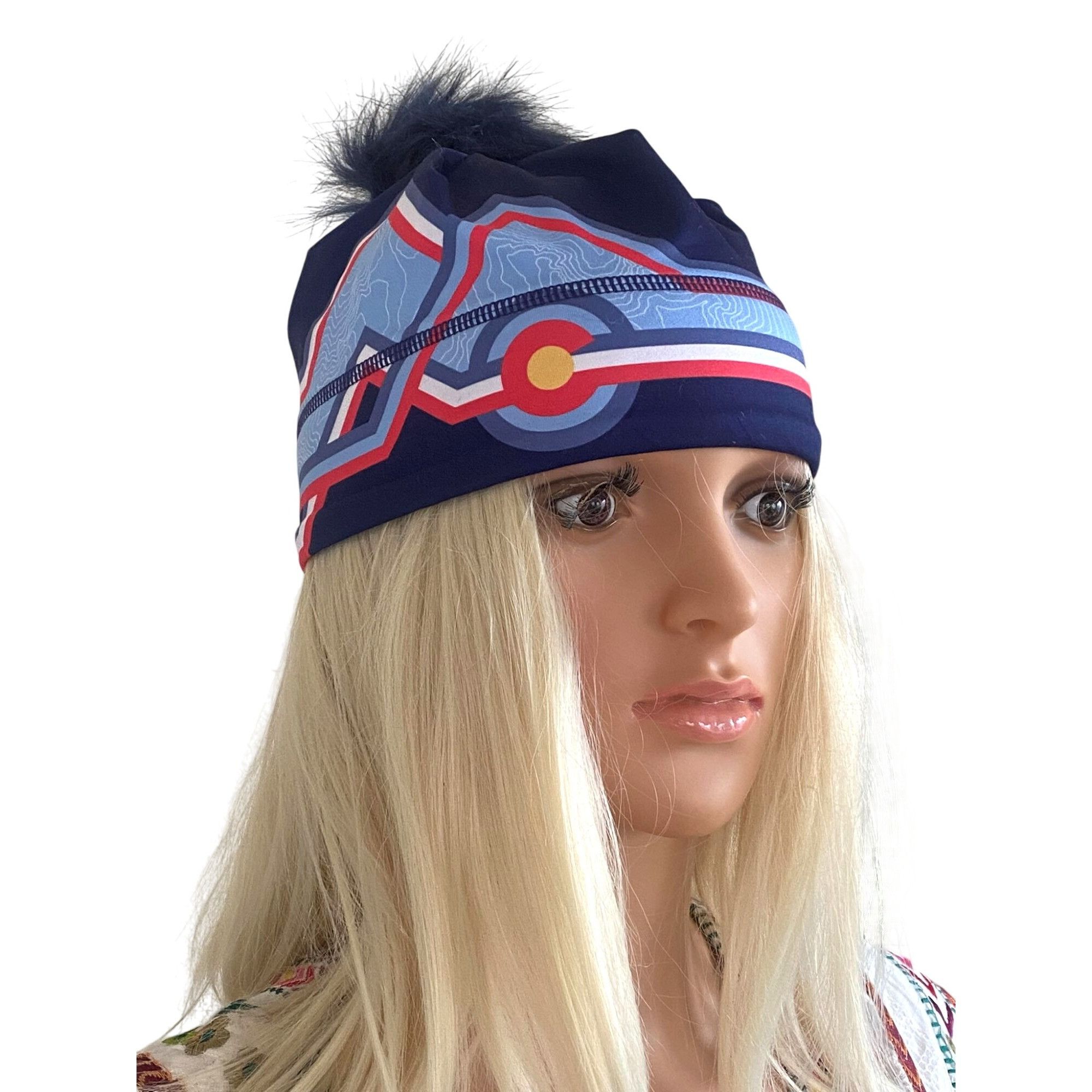 Designer NWT Krimson Klover Mile High HAT Beanie Colorado Removable P Size ONE SIZE - 1 Thumbnail