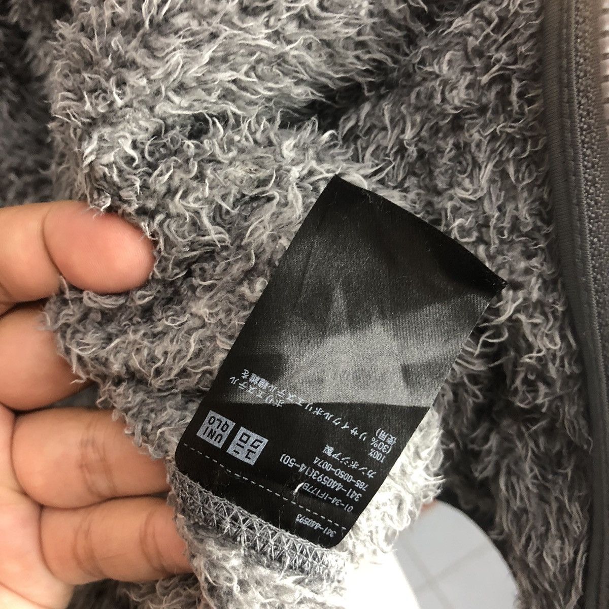 Japanese Brand × Vintage Uniqlo fleece vintage Grey Mohair Sweather #7487 Size M / US 6-8 / IT 42-44 - 11 Thumbnail