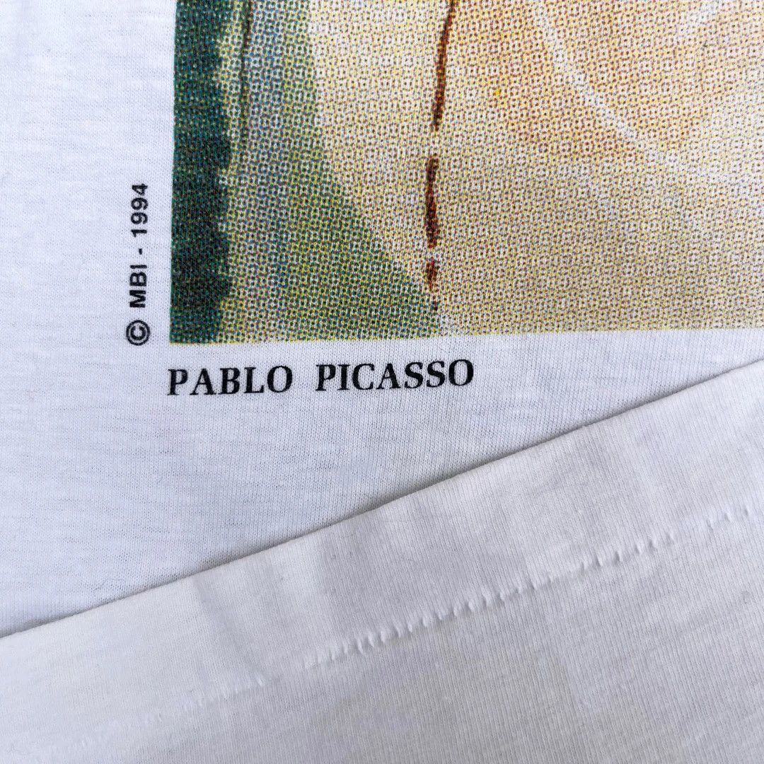 Vintage Picasso 1994 90s Vintage Art Museum Painting Rare T-Shirt Size US L / EU 52-54 / 3 - 3 Thumbnail