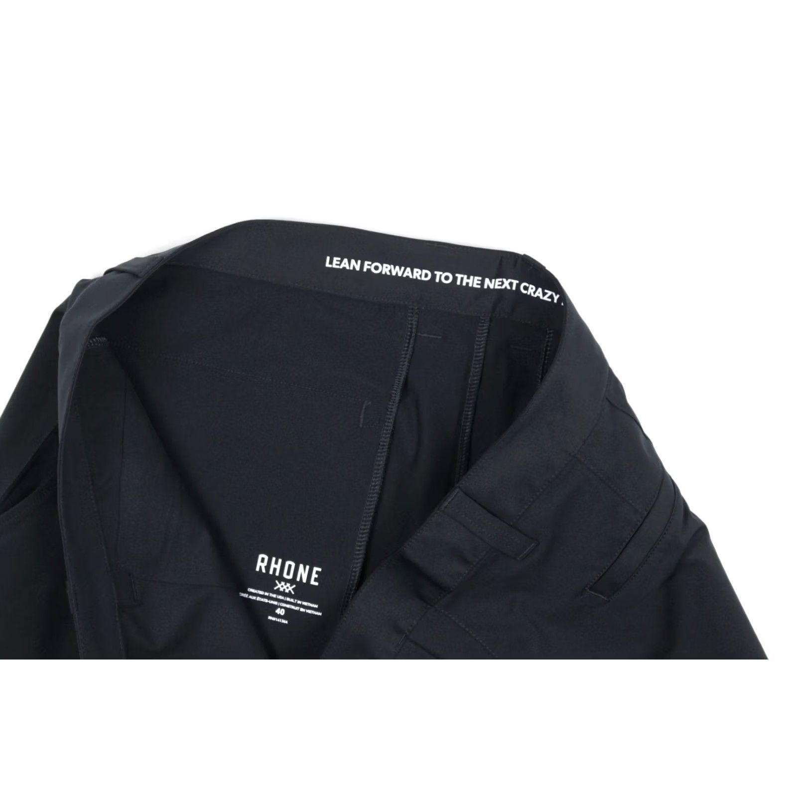 Rhone Rhone Men's Shorts 40 x 11" Inseam Stretch Black 100129 001 Commuter Chino Flat Front Zip Regular Size 40 Size US 40 / EU 56 - 4 Thumbnail