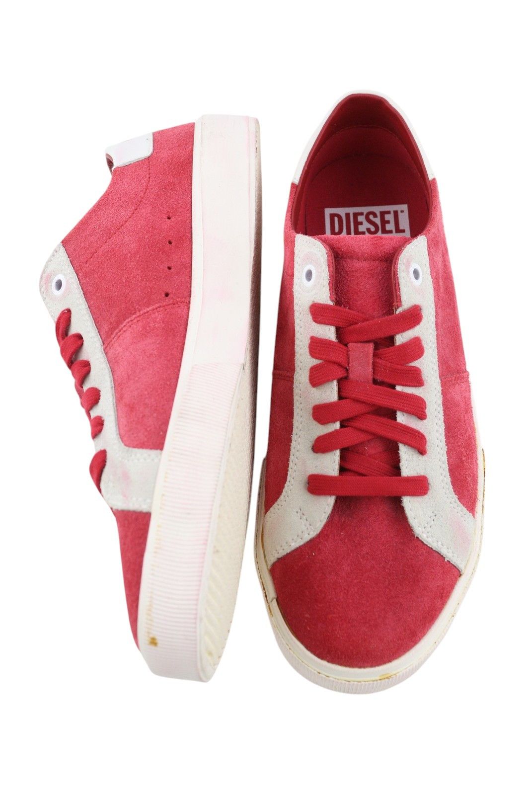 Diesel S-MYDORI LC EU42 Red Suede Leather 41524 Size US 9 / EU 42 - 5 Thumbnail