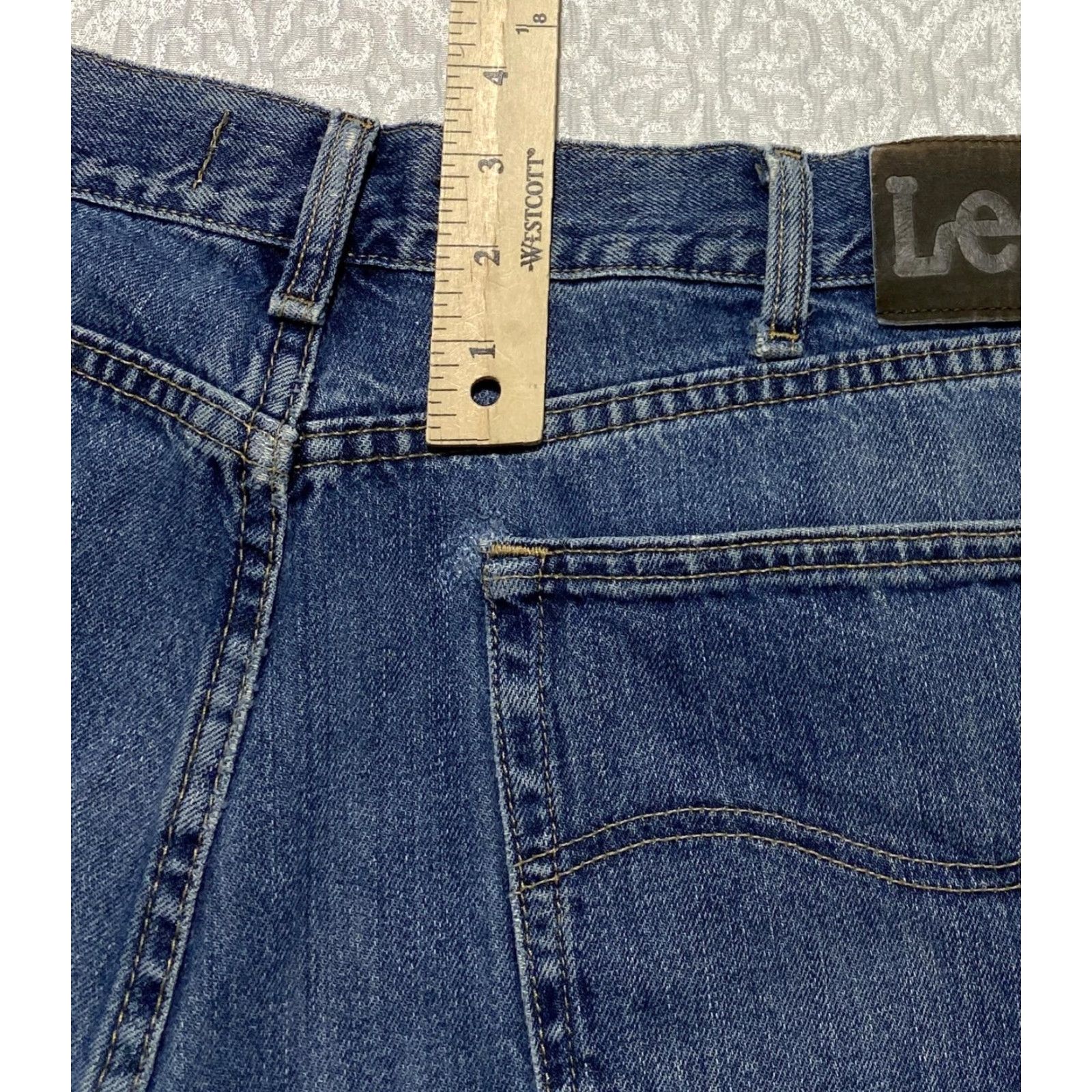 Lee Lee Relaxed Fit Jeans Mens 38x30 Blue 5-Pocket Denim 100% Cotton Straight Leg Size US 38 / EU 54 - 2 Thumbnail