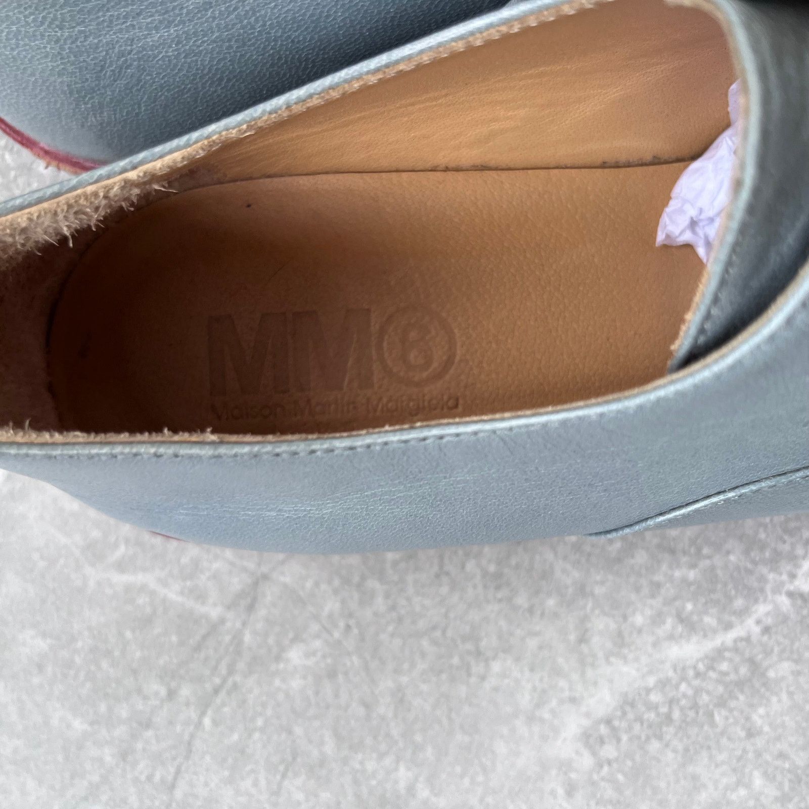 Maison Margiela Maison Margiela MM6 Blue Leather Lace-Up Shoes Women’s EU 36 Size US 5.5 / IT 35.5 - 3 Thumbnail