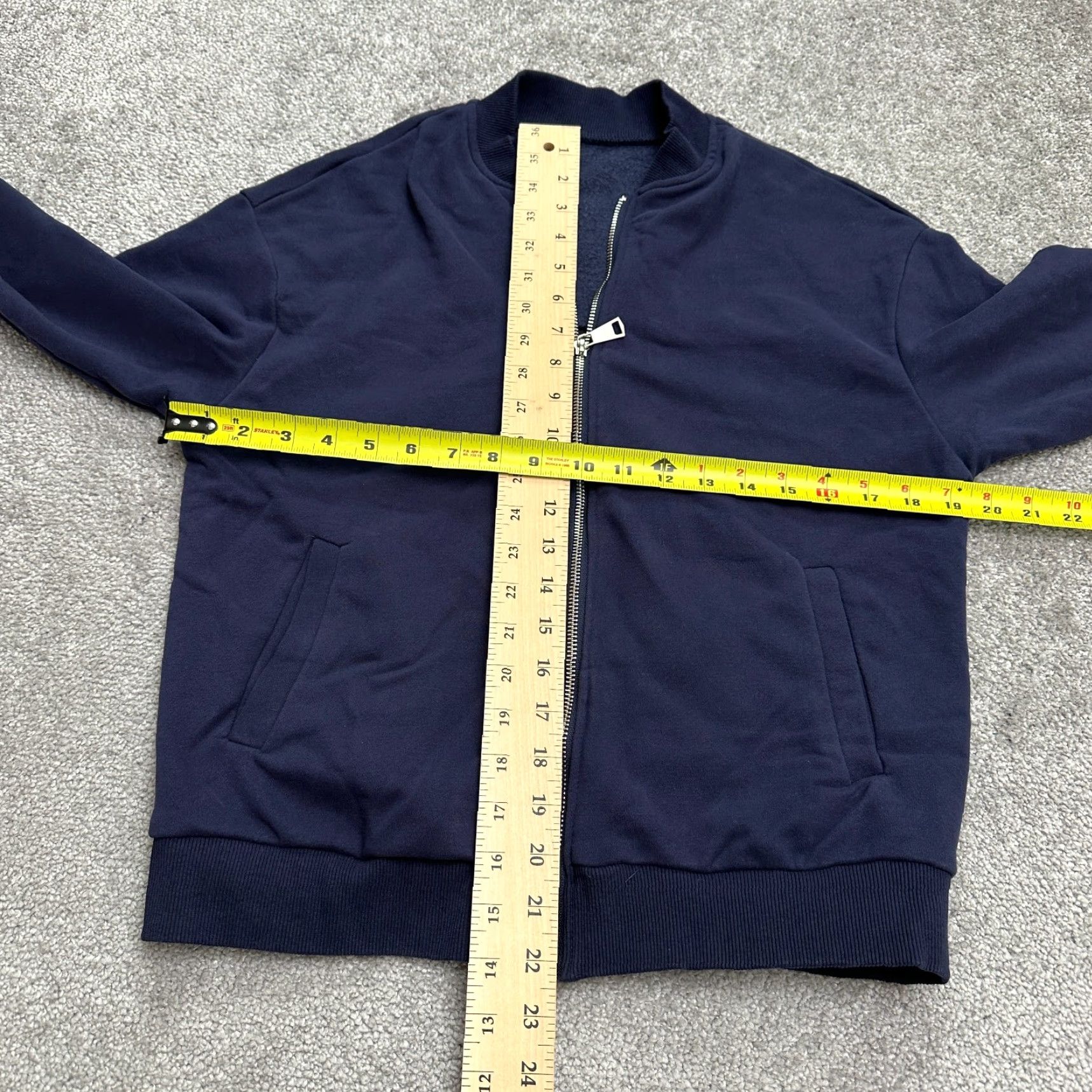 Vintage Pie Pie Buy Full Zip Sweatshirt Womens Small Navy Blue 100% Cotton Casual All Seasons Zip Winter Spring Fall Crew Neck Mens Womens Size S / US 4 / IT 40 - 6 Thumbnail