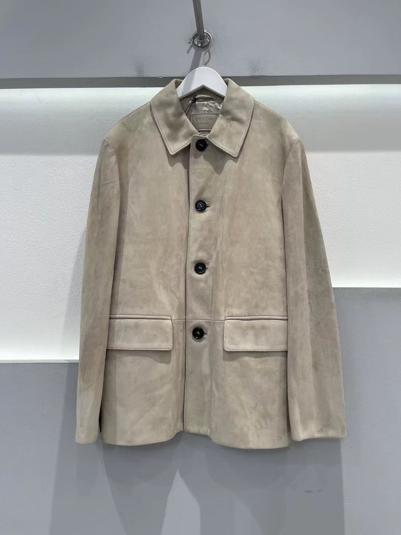 Prada Prada Beige sheepskin jacket jacket 2501-Nextarrow Size US M / EU 48-50 / 2 - 1 Thumbnail