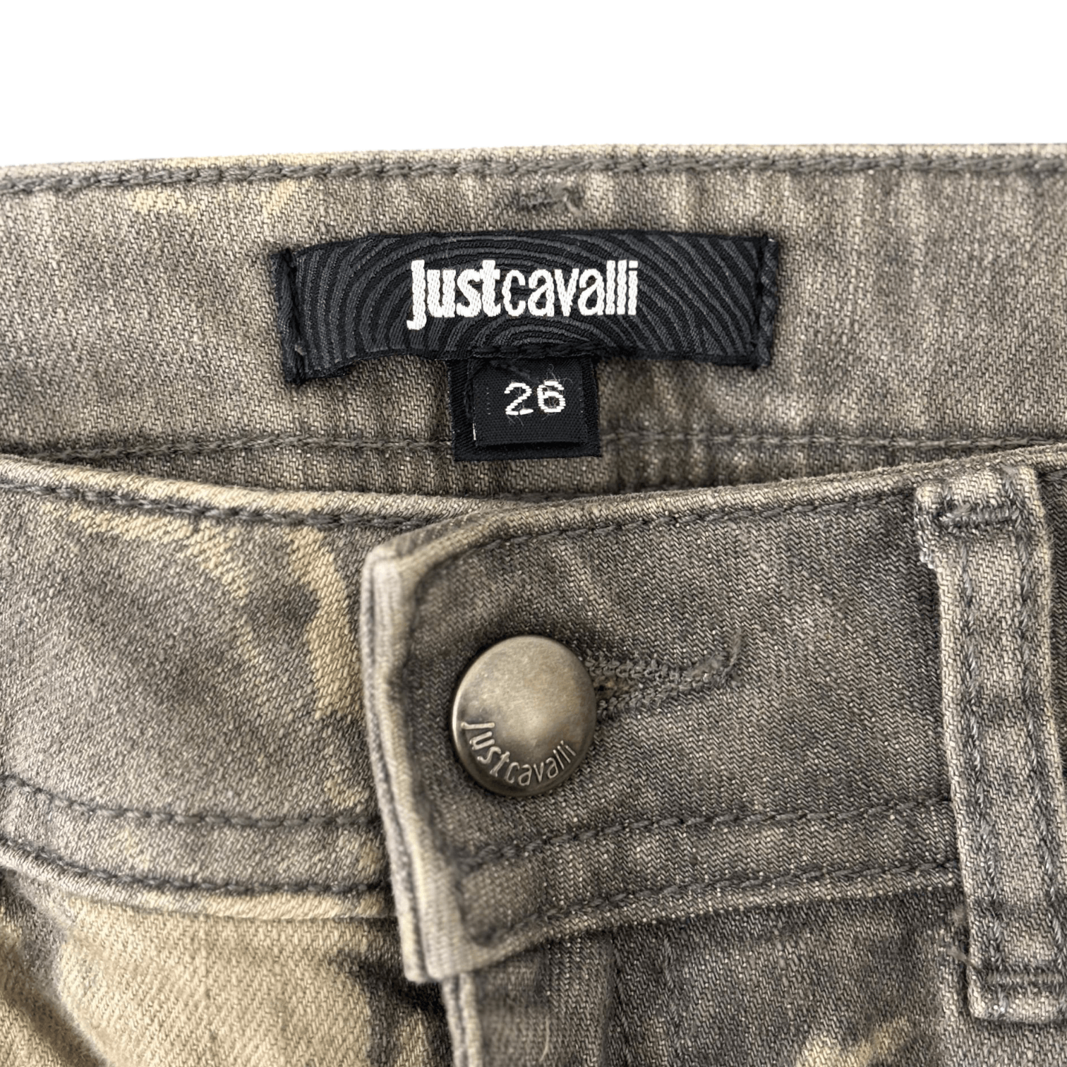 Just Cavalli Justcavalli Dyed Fabric Stretch Denim Skinny Jeans Size 26" / US 2 / IT 38 - 4 Thumbnail