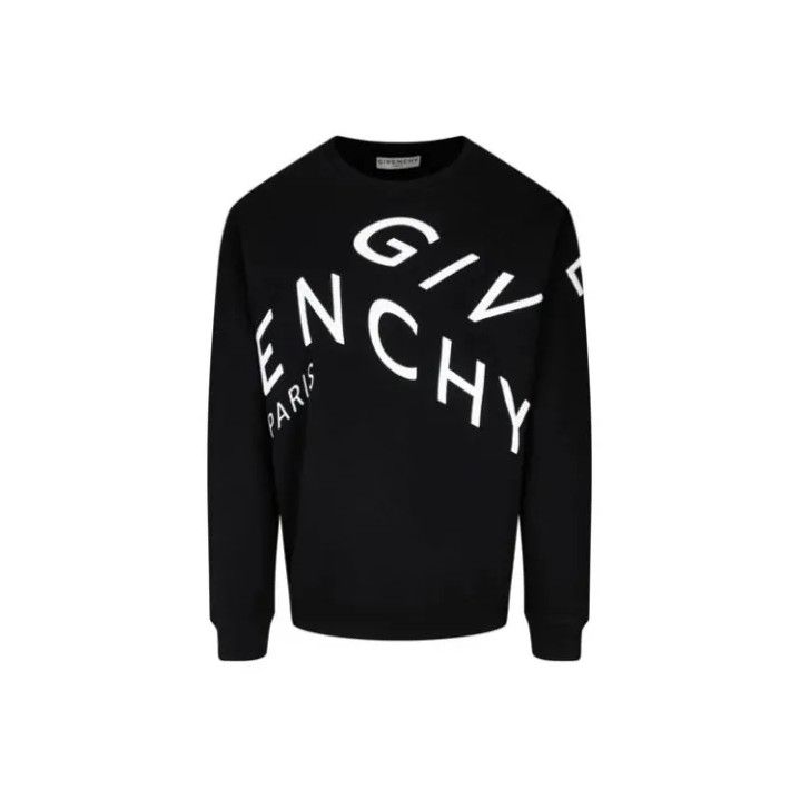 Givenchy Givenchy Men's Solid Black Long-Sleeve Sweatshirt Size US XL / EU 56 / 4 - 1 Thumbnail